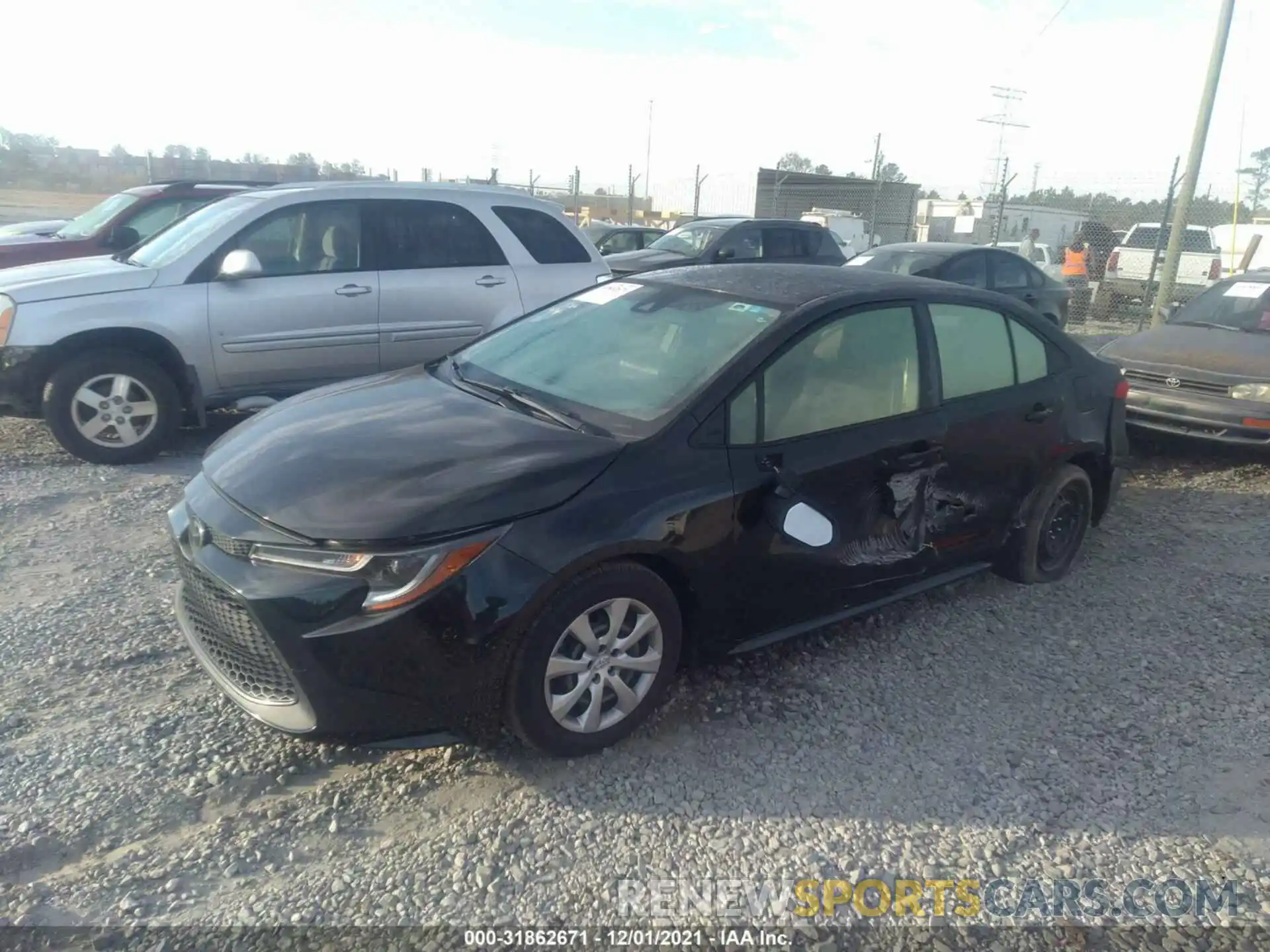 2 Photograph of a damaged car JTDEPRAE9LJ013182 TOYOTA COROLLA 2020