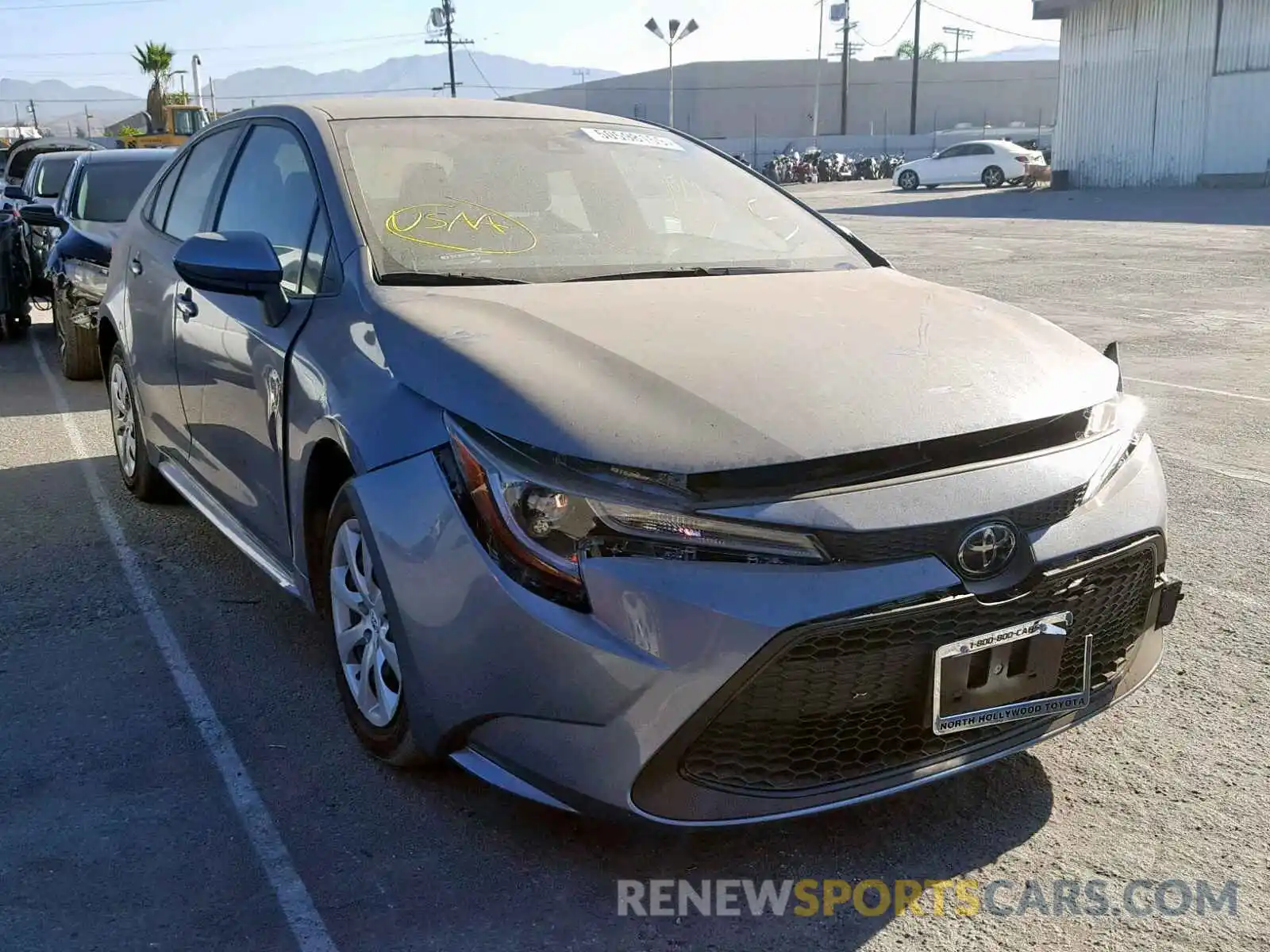 1 Photograph of a damaged car JTDEPRAE9LJ013392 TOYOTA COROLLA 2020