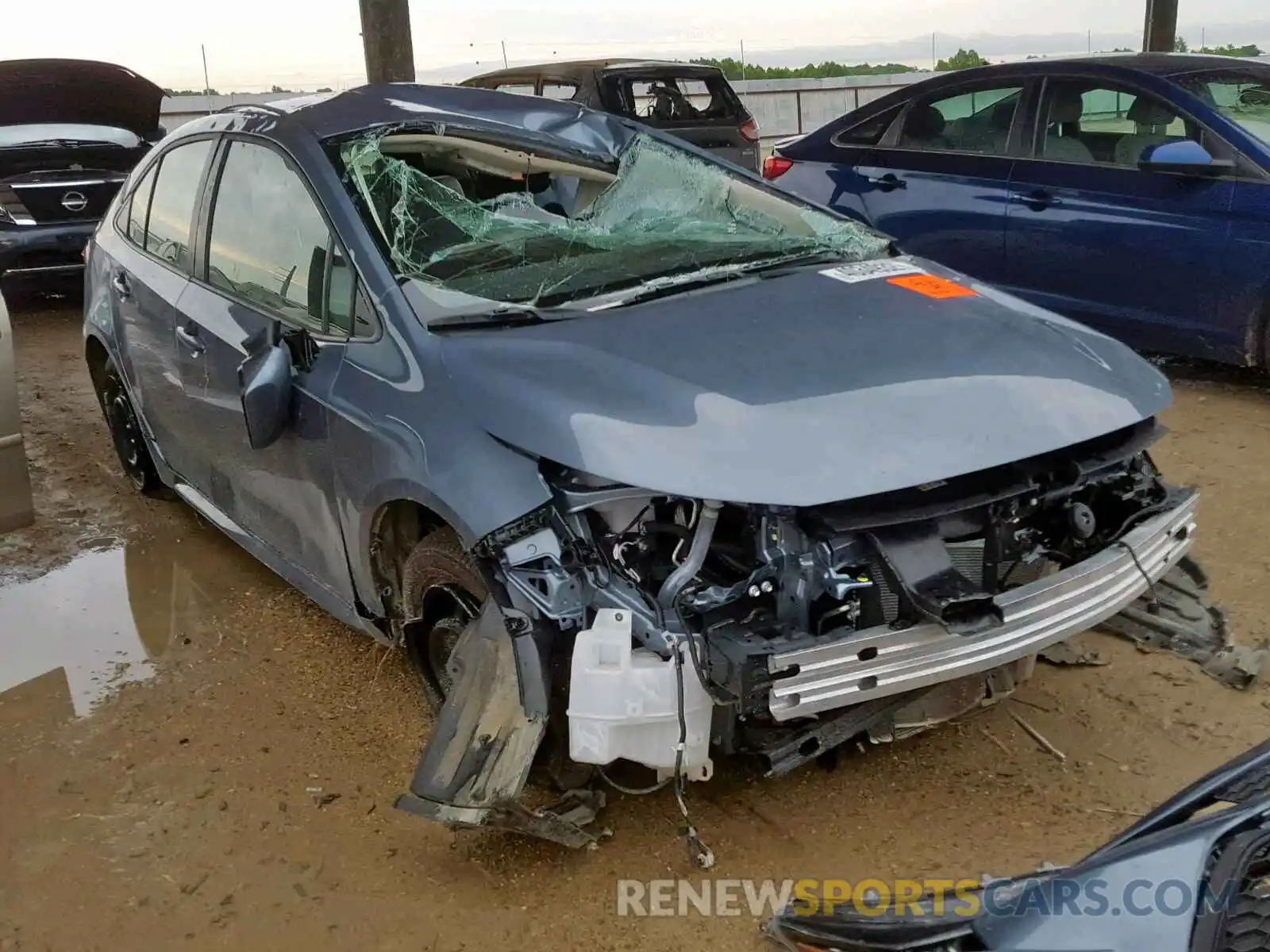 1 Photograph of a damaged car JTDEPRAE9LJ013733 TOYOTA COROLLA 2020