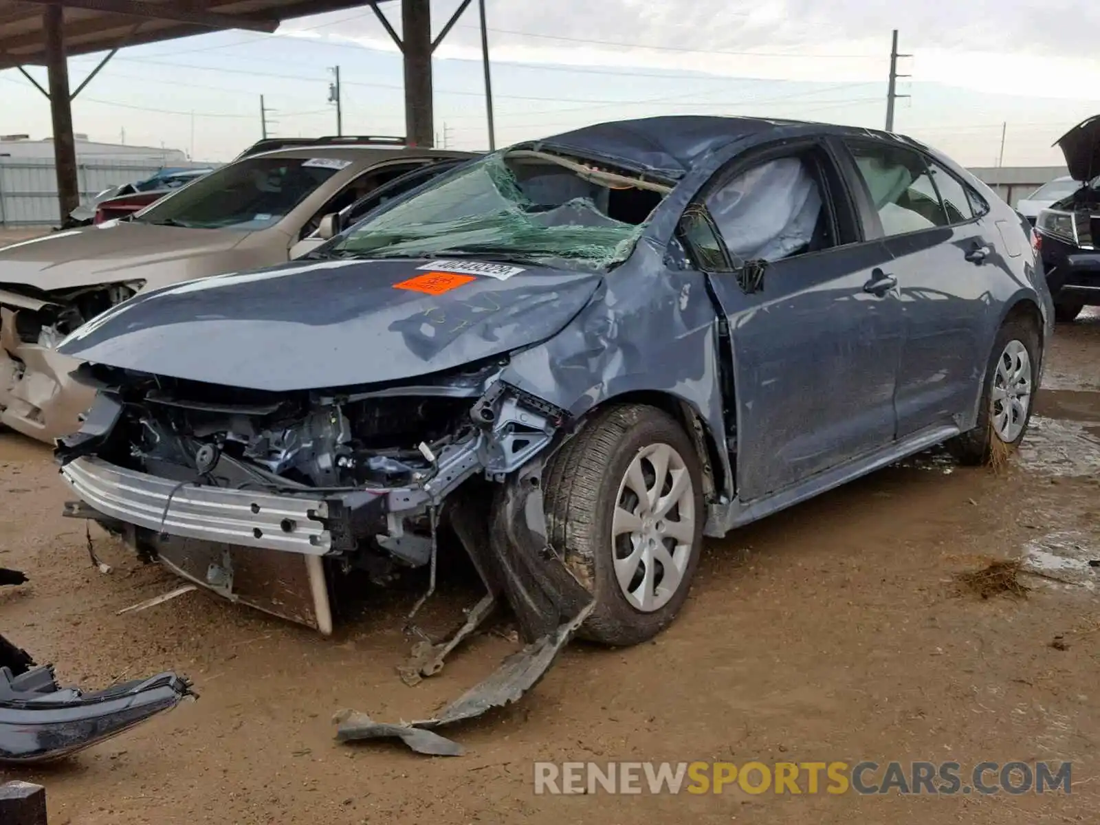 2 Photograph of a damaged car JTDEPRAE9LJ013733 TOYOTA COROLLA 2020