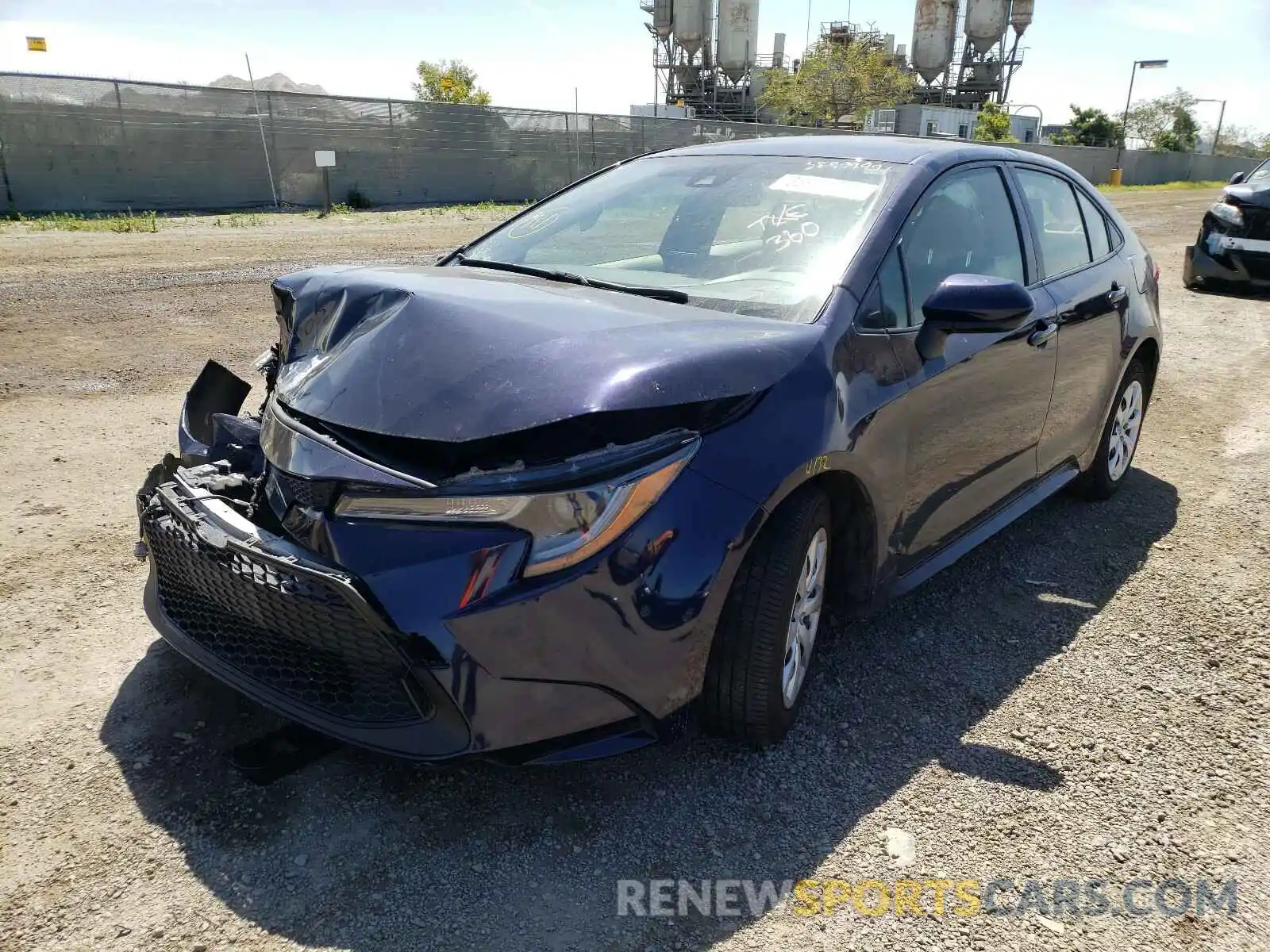 2 Photograph of a damaged car JTDEPRAE9LJ014350 TOYOTA COROLLA 2020