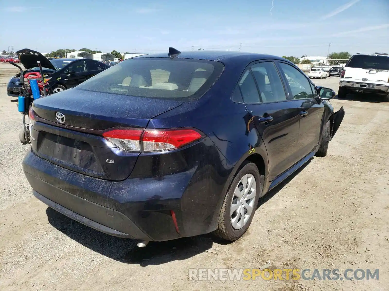 4 Photograph of a damaged car JTDEPRAE9LJ014350 TOYOTA COROLLA 2020