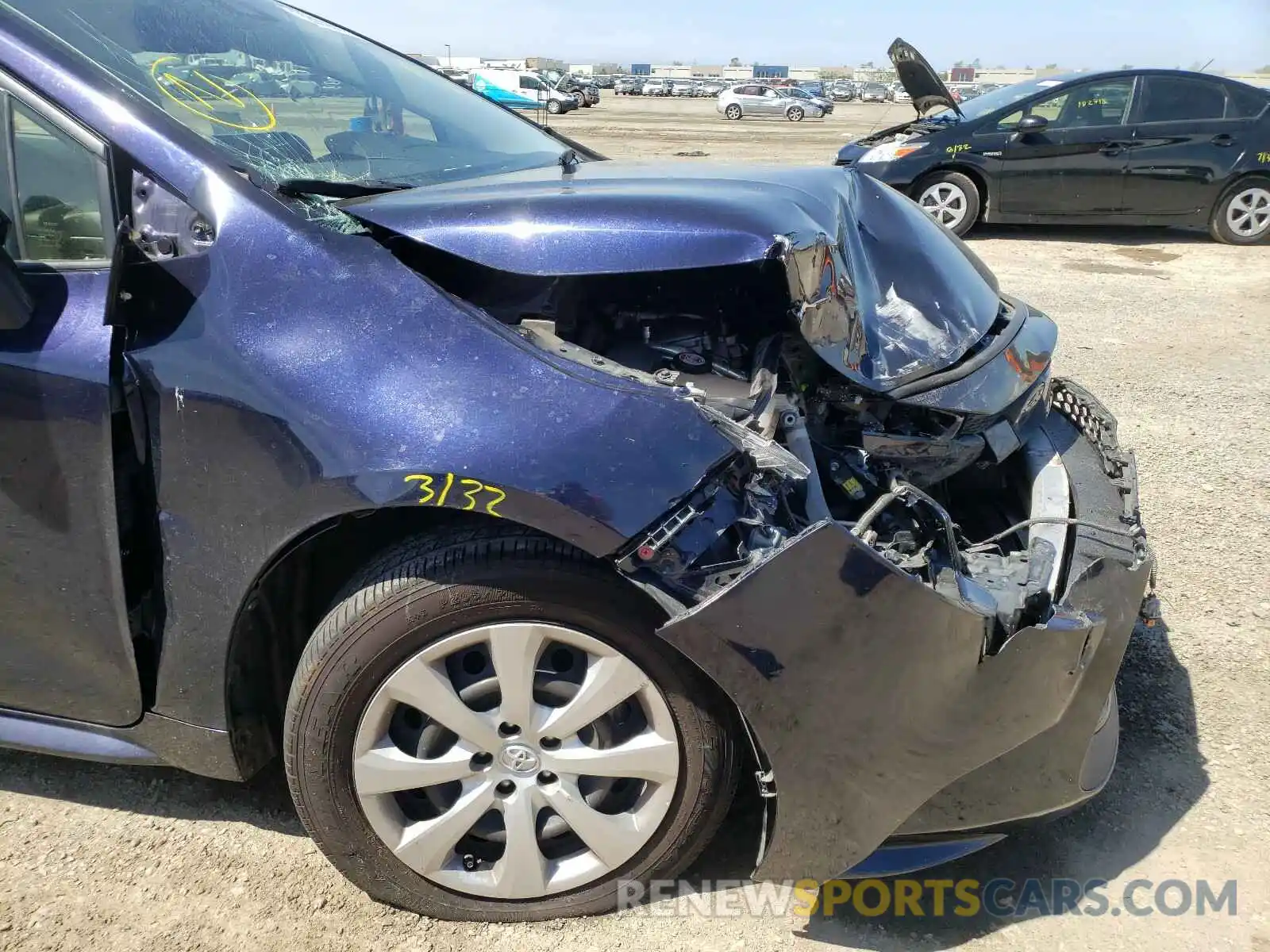 9 Photograph of a damaged car JTDEPRAE9LJ014350 TOYOTA COROLLA 2020