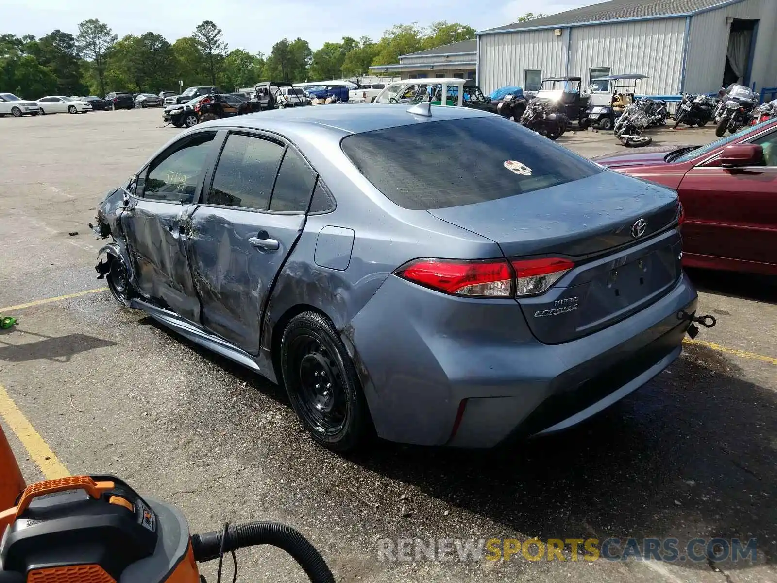 3 Photograph of a damaged car JTDEPRAE9LJ014543 TOYOTA COROLLA 2020