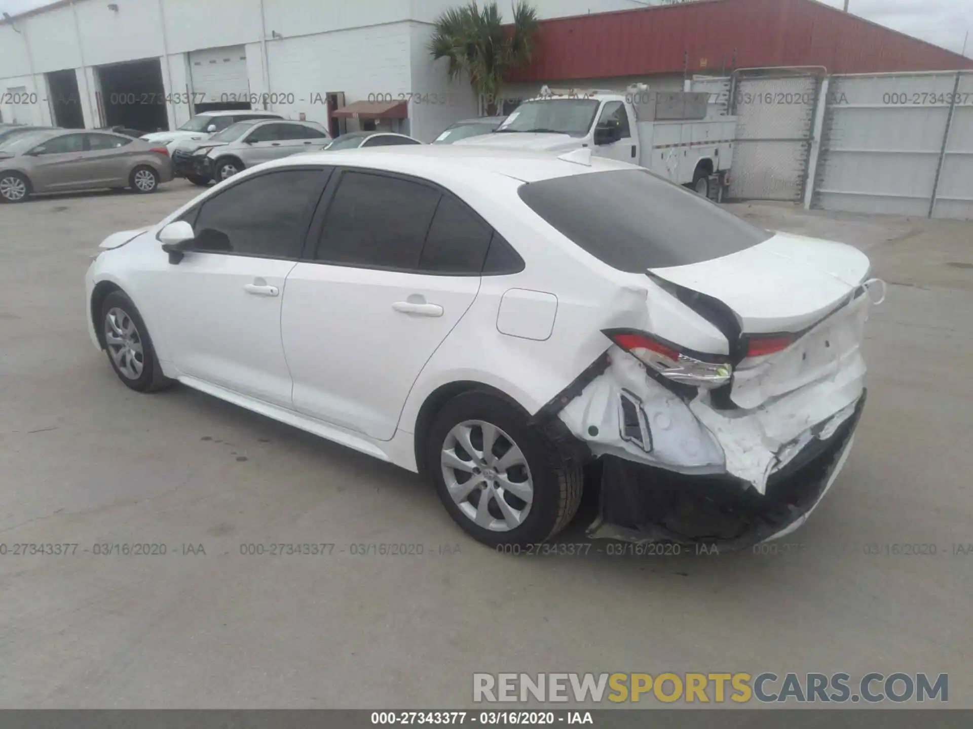 3 Photograph of a damaged car JTDEPRAE9LJ014638 TOYOTA COROLLA 2020