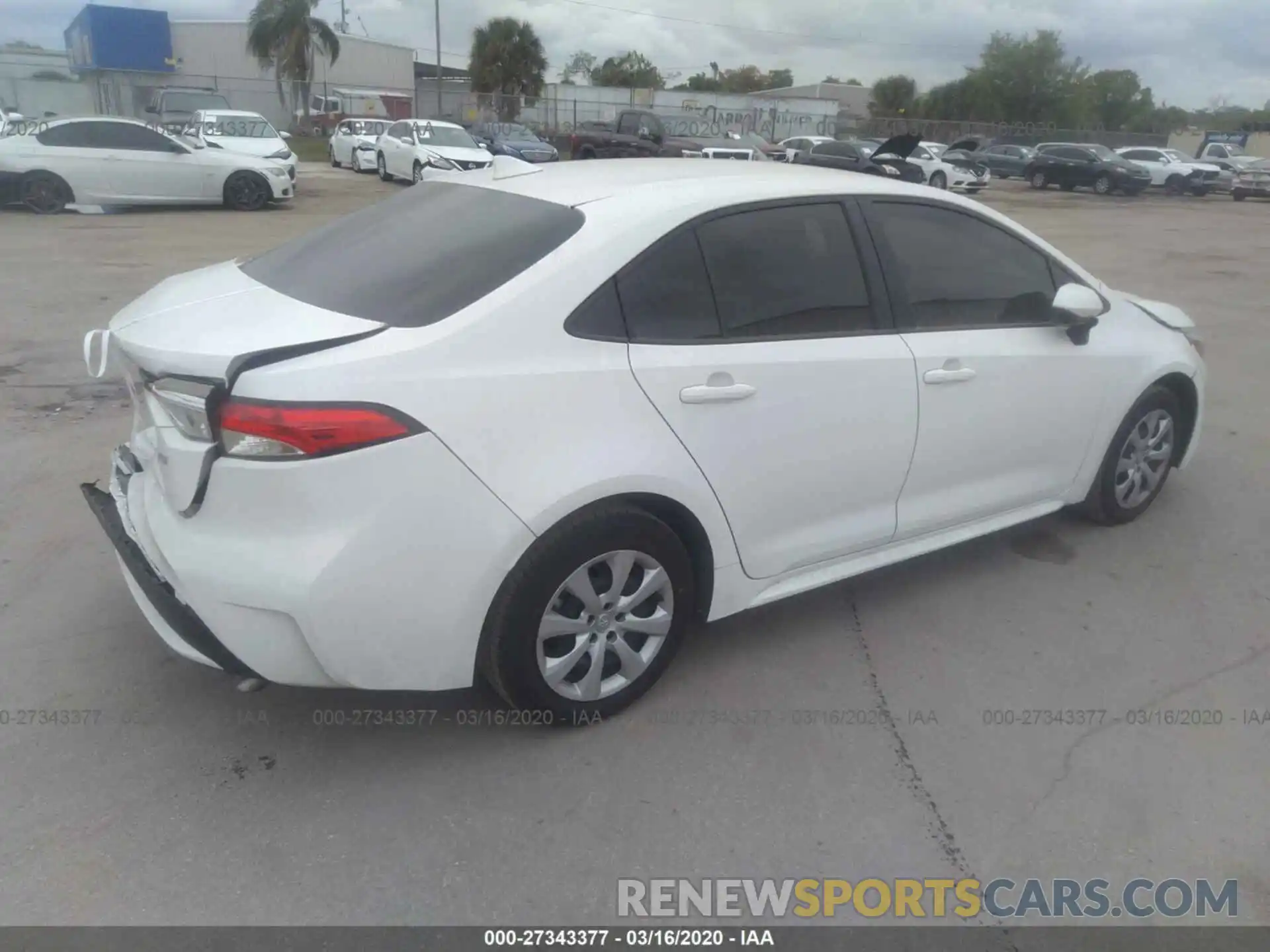 4 Photograph of a damaged car JTDEPRAE9LJ014638 TOYOTA COROLLA 2020