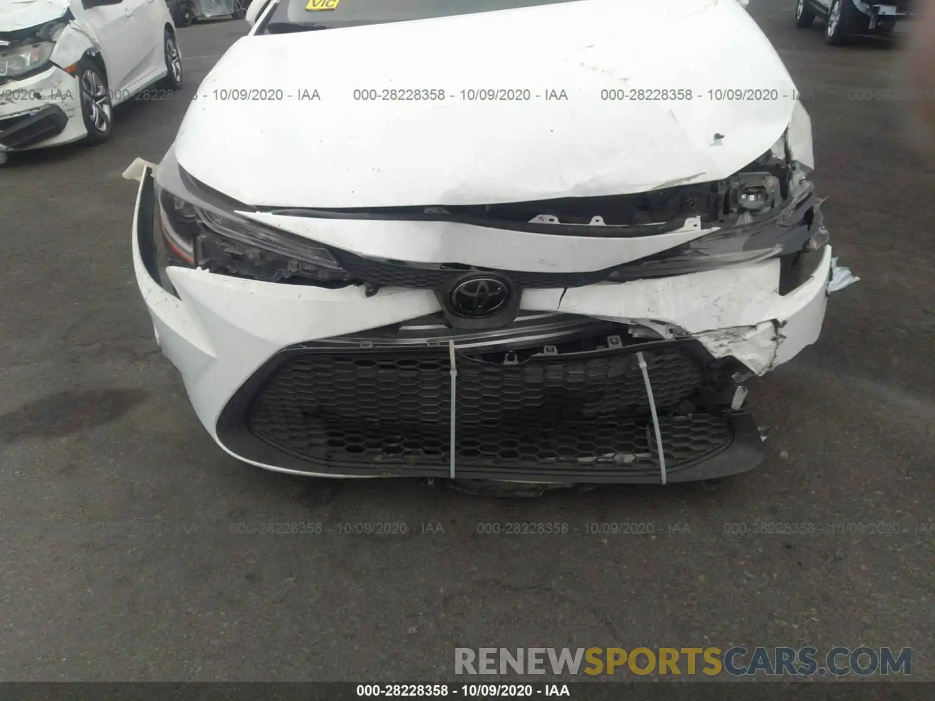 6 Photograph of a damaged car JTDEPRAE9LJ014820 TOYOTA COROLLA 2020