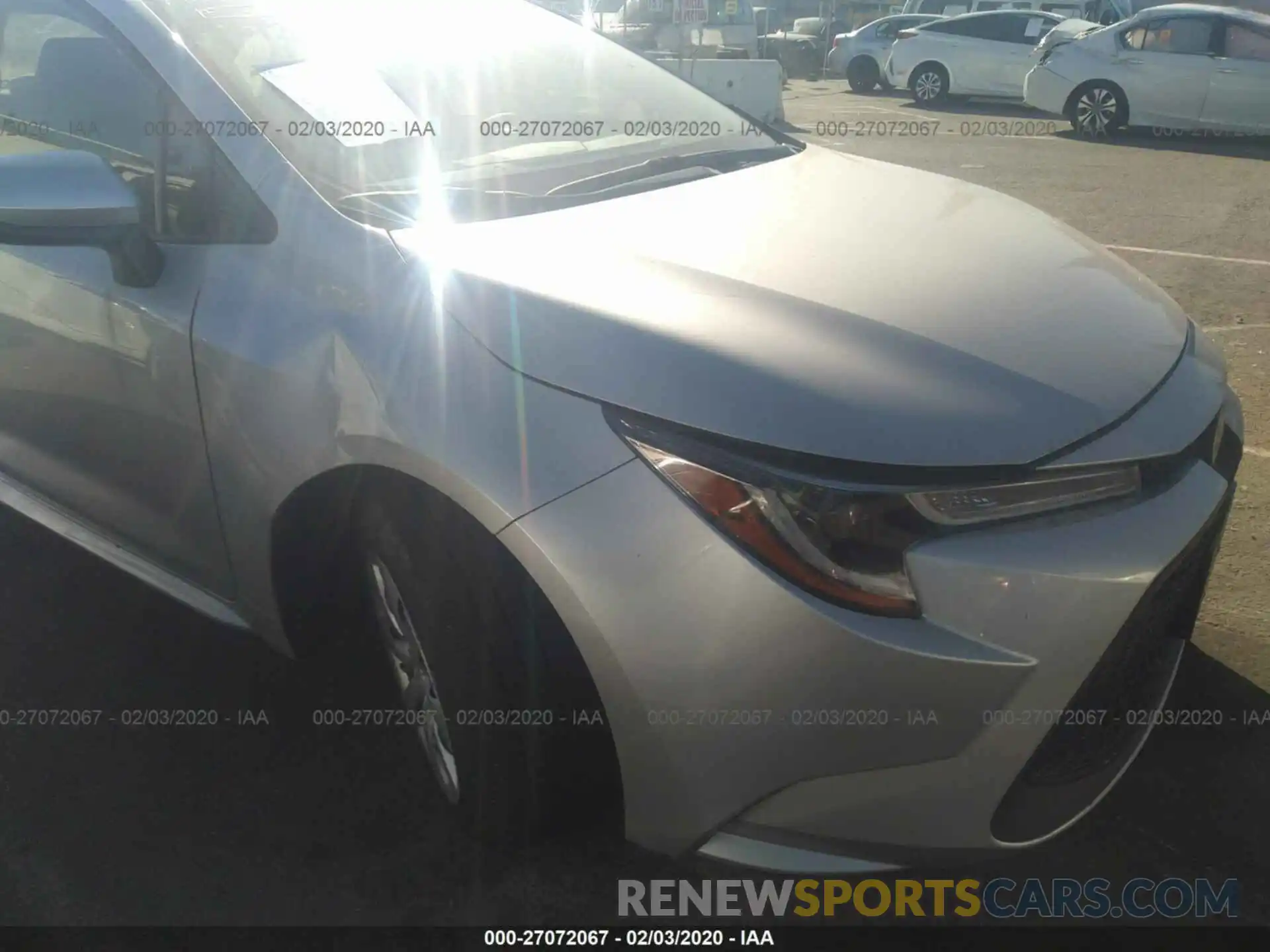 6 Photograph of a damaged car JTDEPRAE9LJ015112 TOYOTA COROLLA 2020