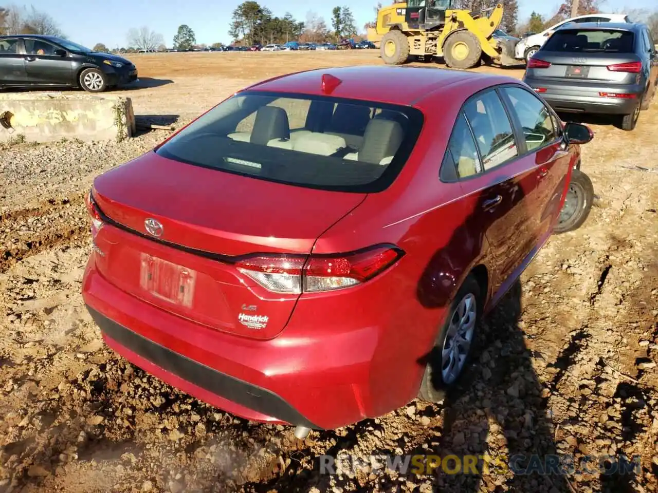 4 Photograph of a damaged car JTDEPRAE9LJ015255 TOYOTA COROLLA 2020