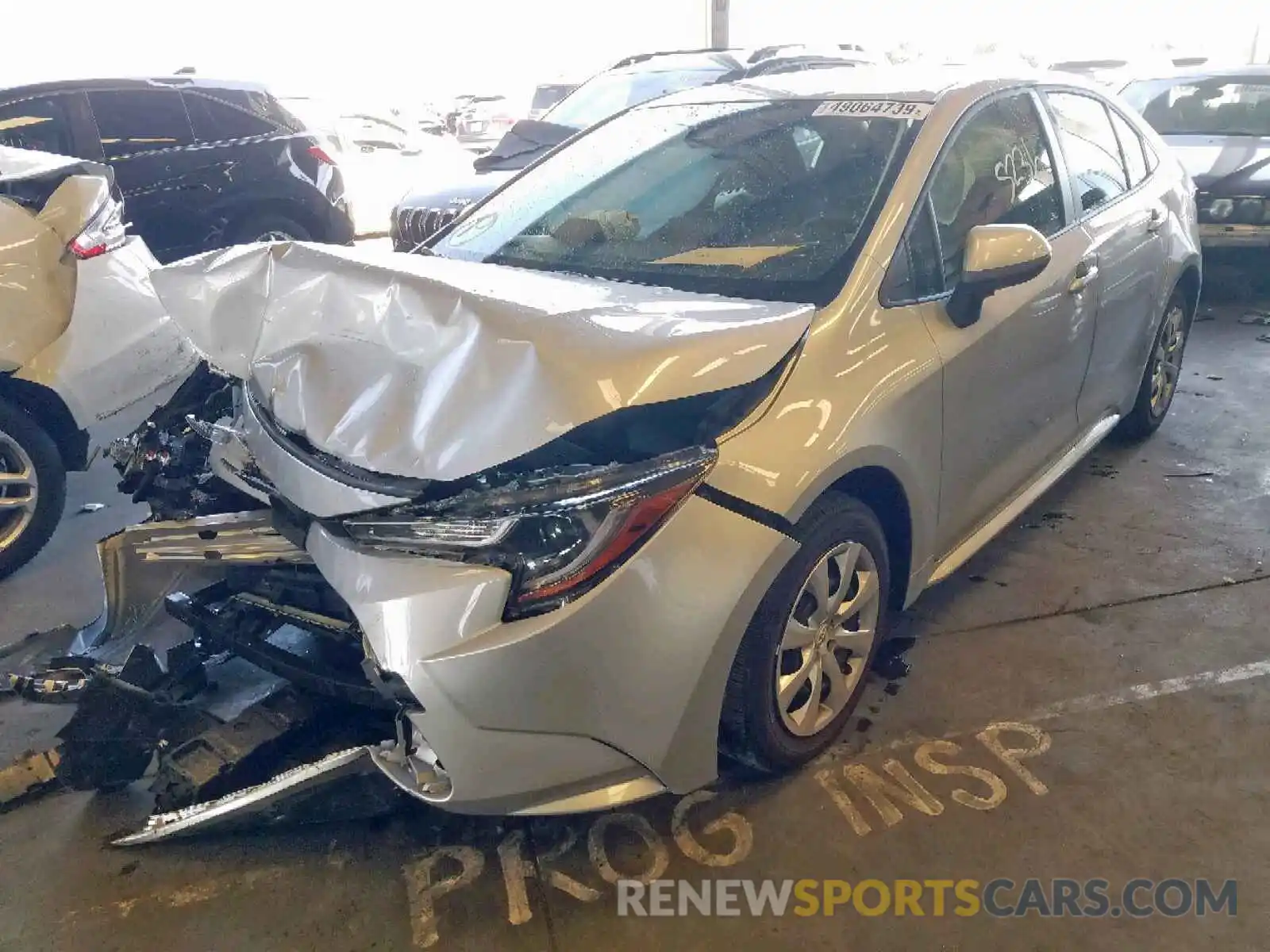 2 Photograph of a damaged car JTDEPRAE9LJ015272 TOYOTA COROLLA 2020