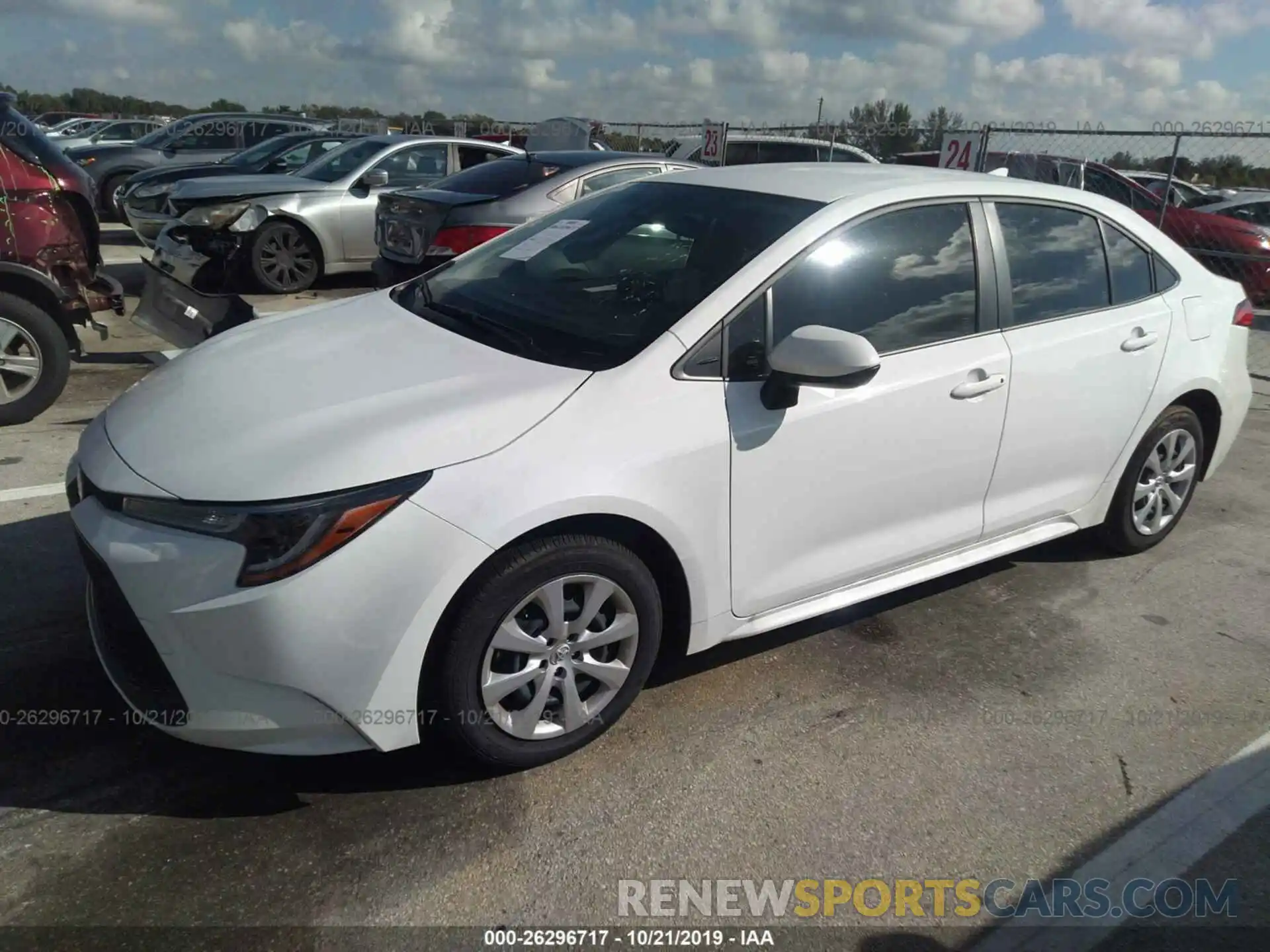 2 Photograph of a damaged car JTDEPRAE9LJ016390 TOYOTA COROLLA 2020