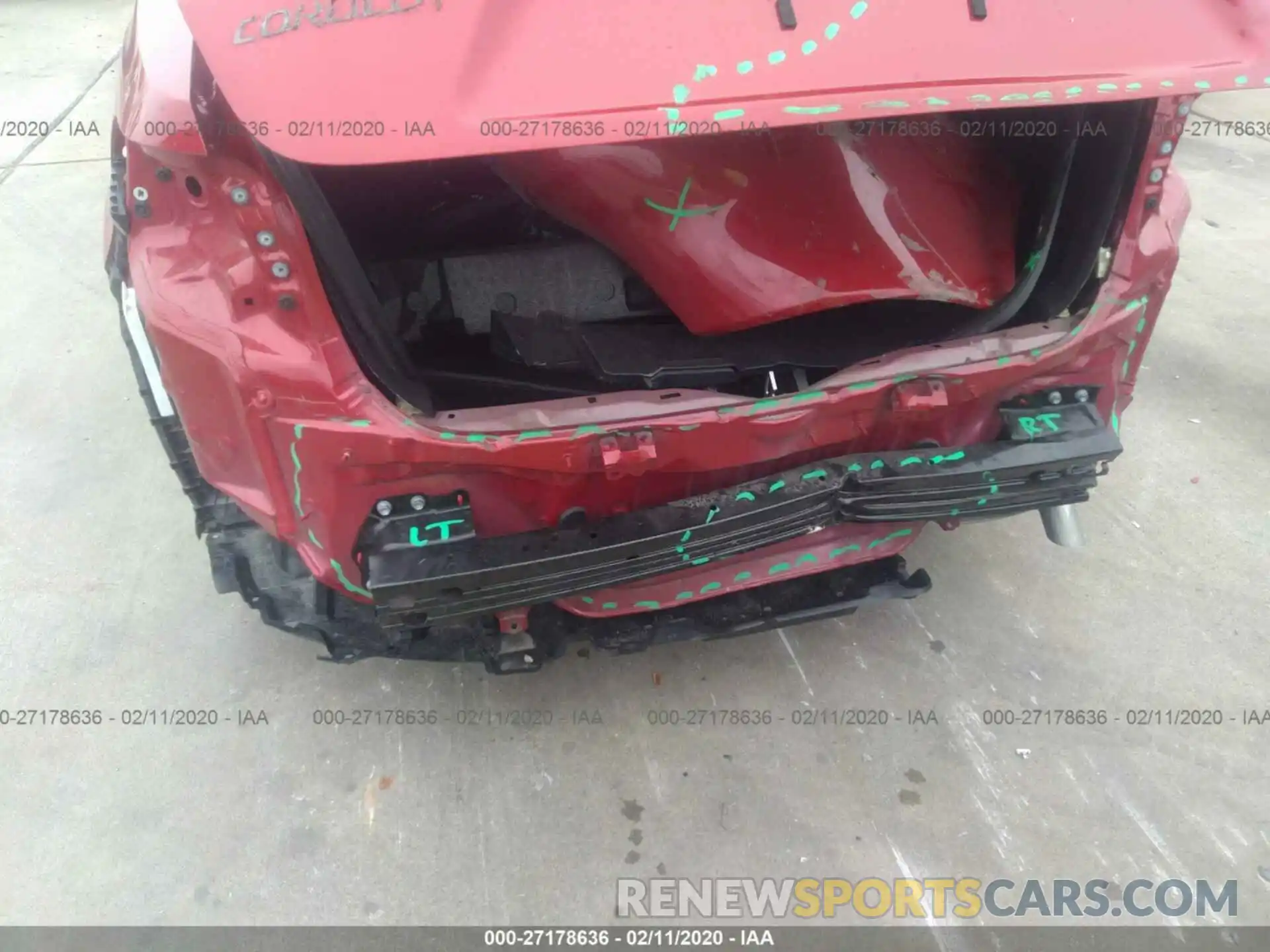 6 Photograph of a damaged car JTDEPRAE9LJ016471 TOYOTA COROLLA 2020