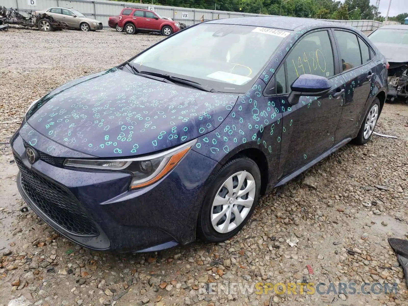 1 Photograph of a damaged car JTDEPRAE9LJ016485 TOYOTA COROLLA 2020