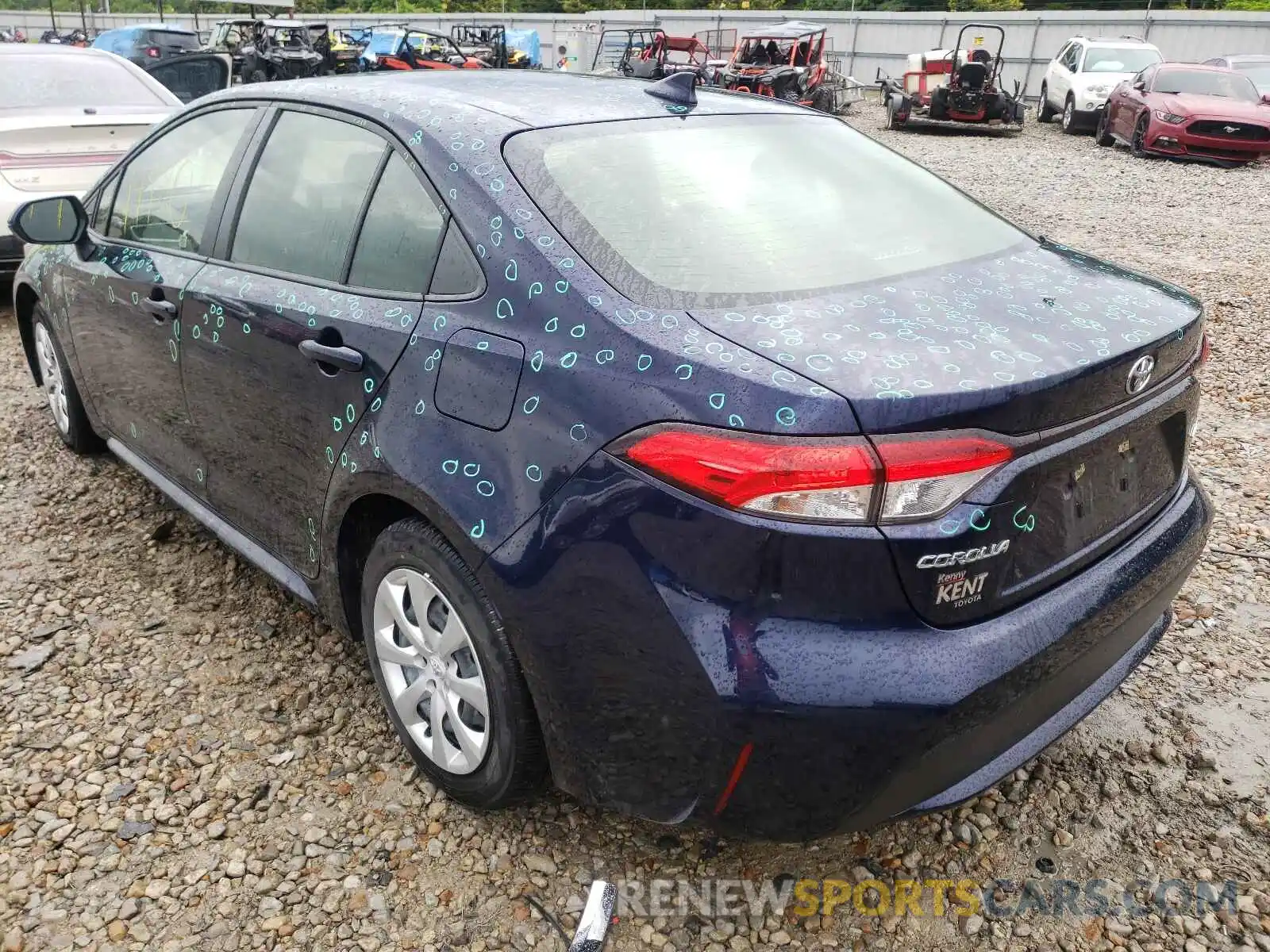 2 Photograph of a damaged car JTDEPRAE9LJ016485 TOYOTA COROLLA 2020