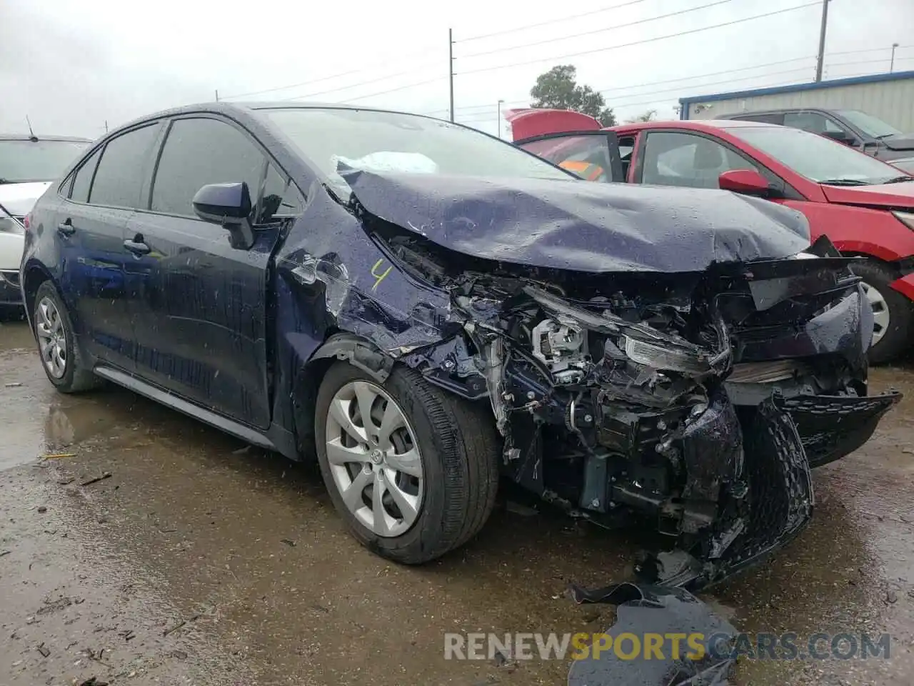 1 Photograph of a damaged car JTDEPRAE9LJ016549 TOYOTA COROLLA 2020