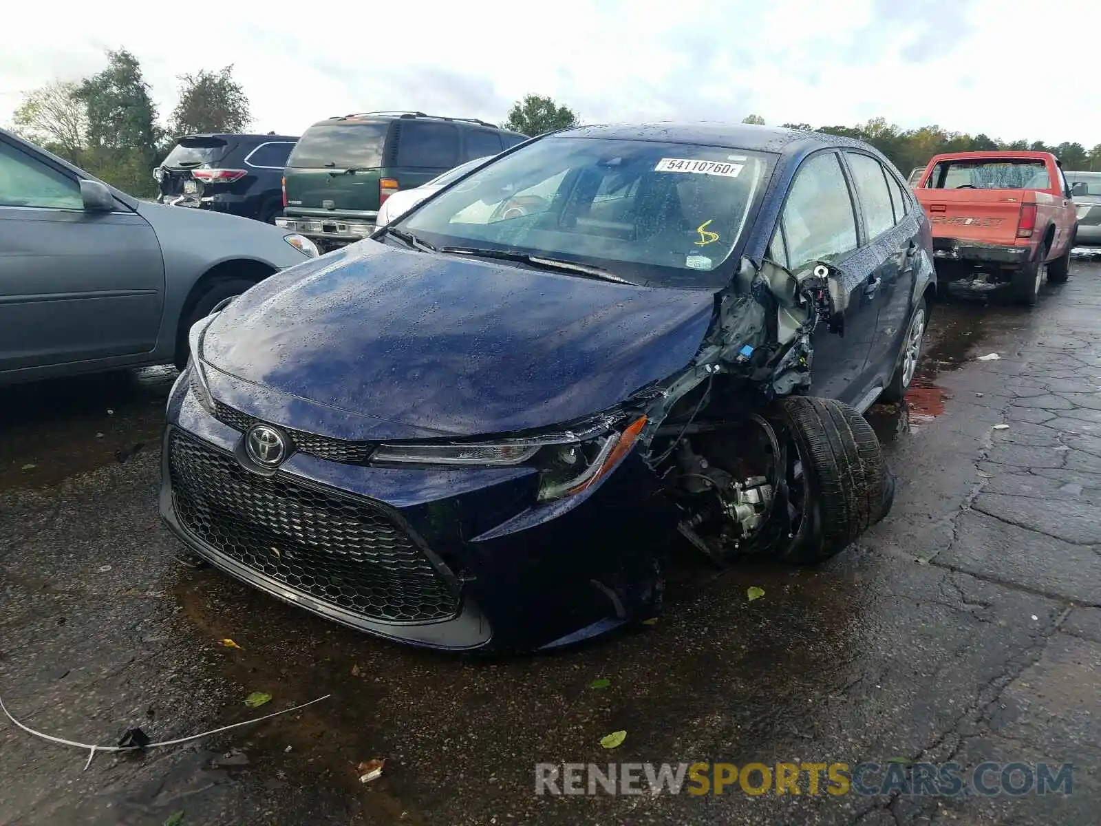 2 Photograph of a damaged car JTDEPRAE9LJ016874 TOYOTA COROLLA 2020