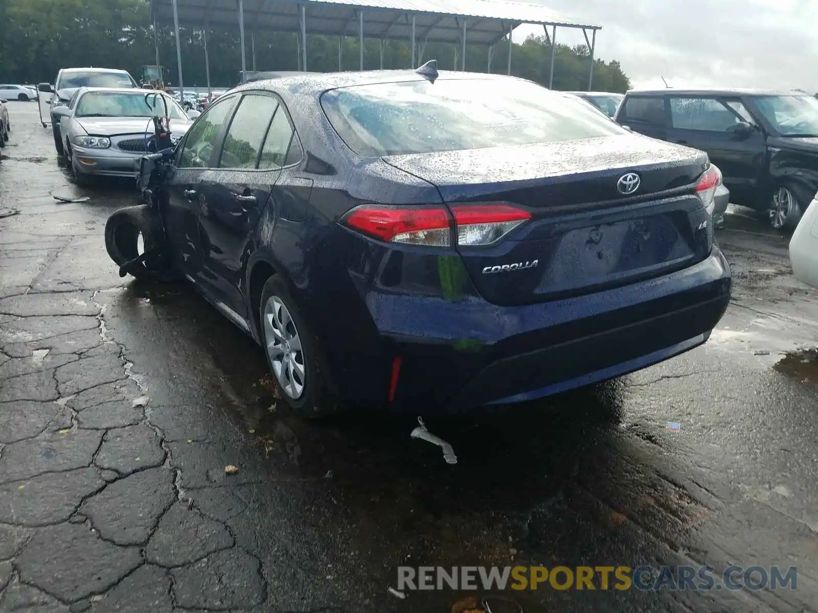 3 Photograph of a damaged car JTDEPRAE9LJ016874 TOYOTA COROLLA 2020