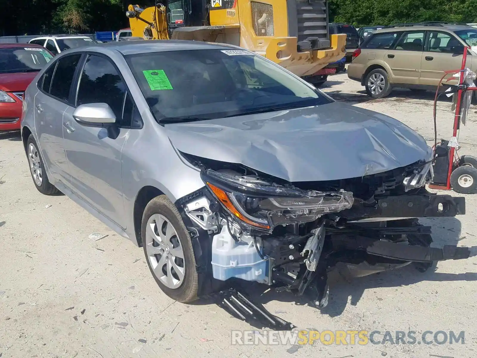 1 Photograph of a damaged car JTDEPRAE9LJ017149 TOYOTA COROLLA 2020