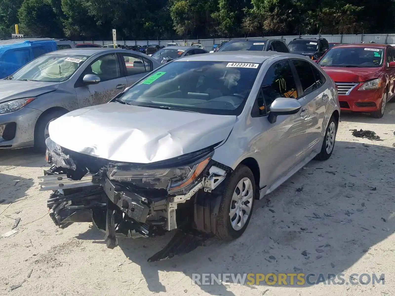 2 Photograph of a damaged car JTDEPRAE9LJ017149 TOYOTA COROLLA 2020