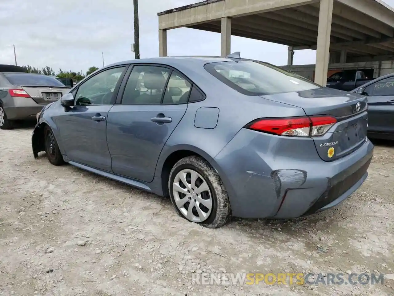 3 Photograph of a damaged car JTDEPRAE9LJ017250 TOYOTA COROLLA 2020