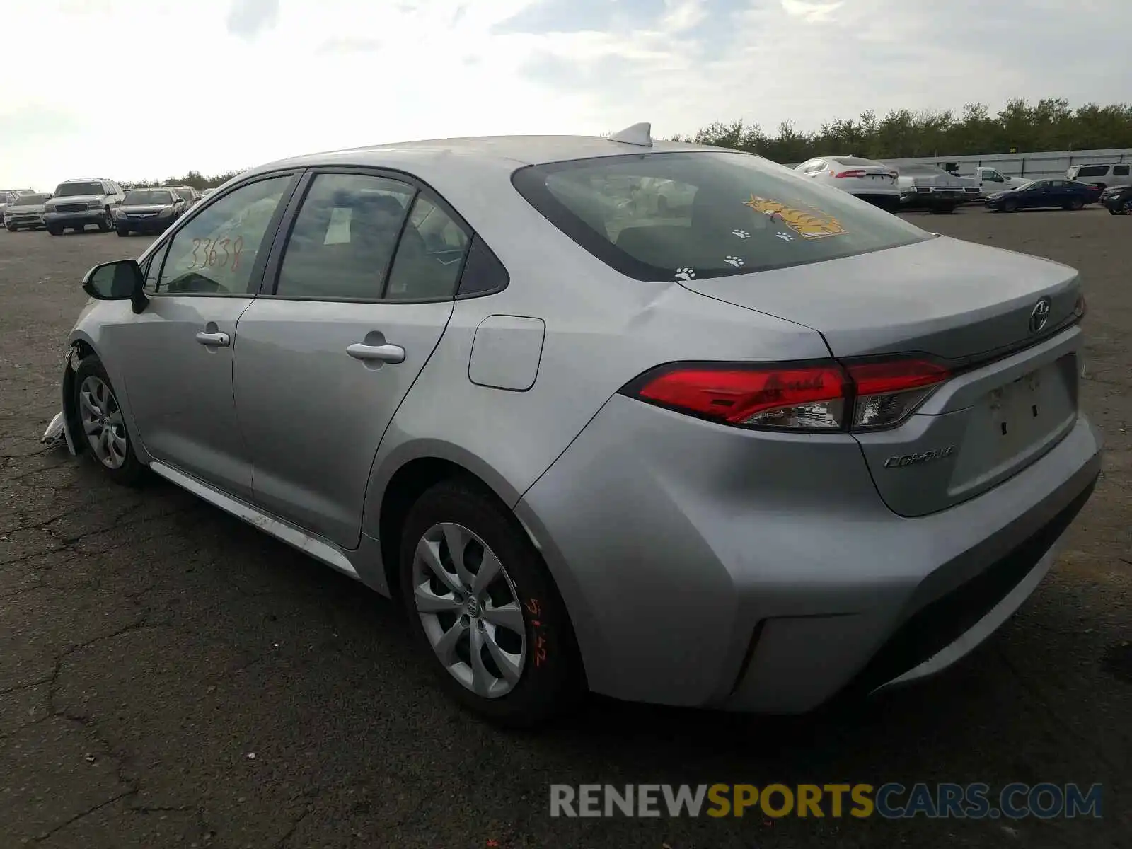 3 Photograph of a damaged car JTDEPRAE9LJ017460 TOYOTA COROLLA 2020