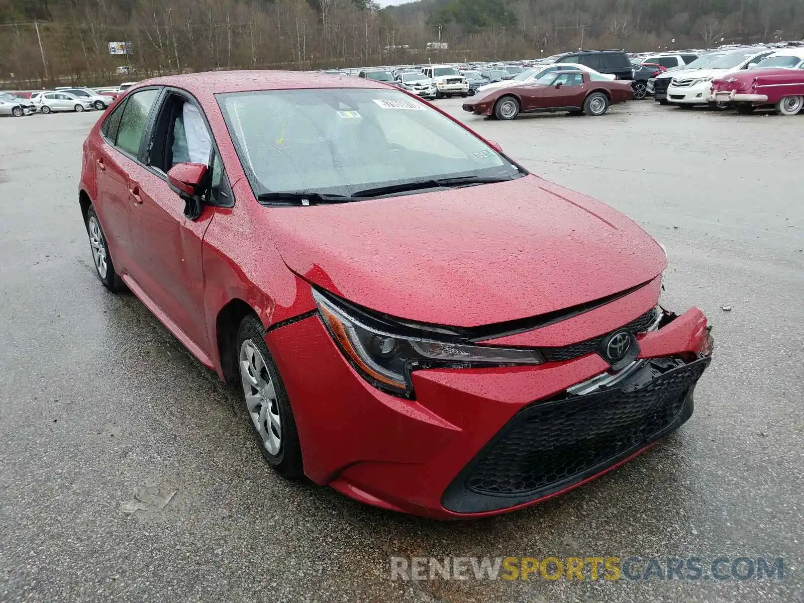 1 Photograph of a damaged car JTDEPRAE9LJ017474 TOYOTA COROLLA 2020