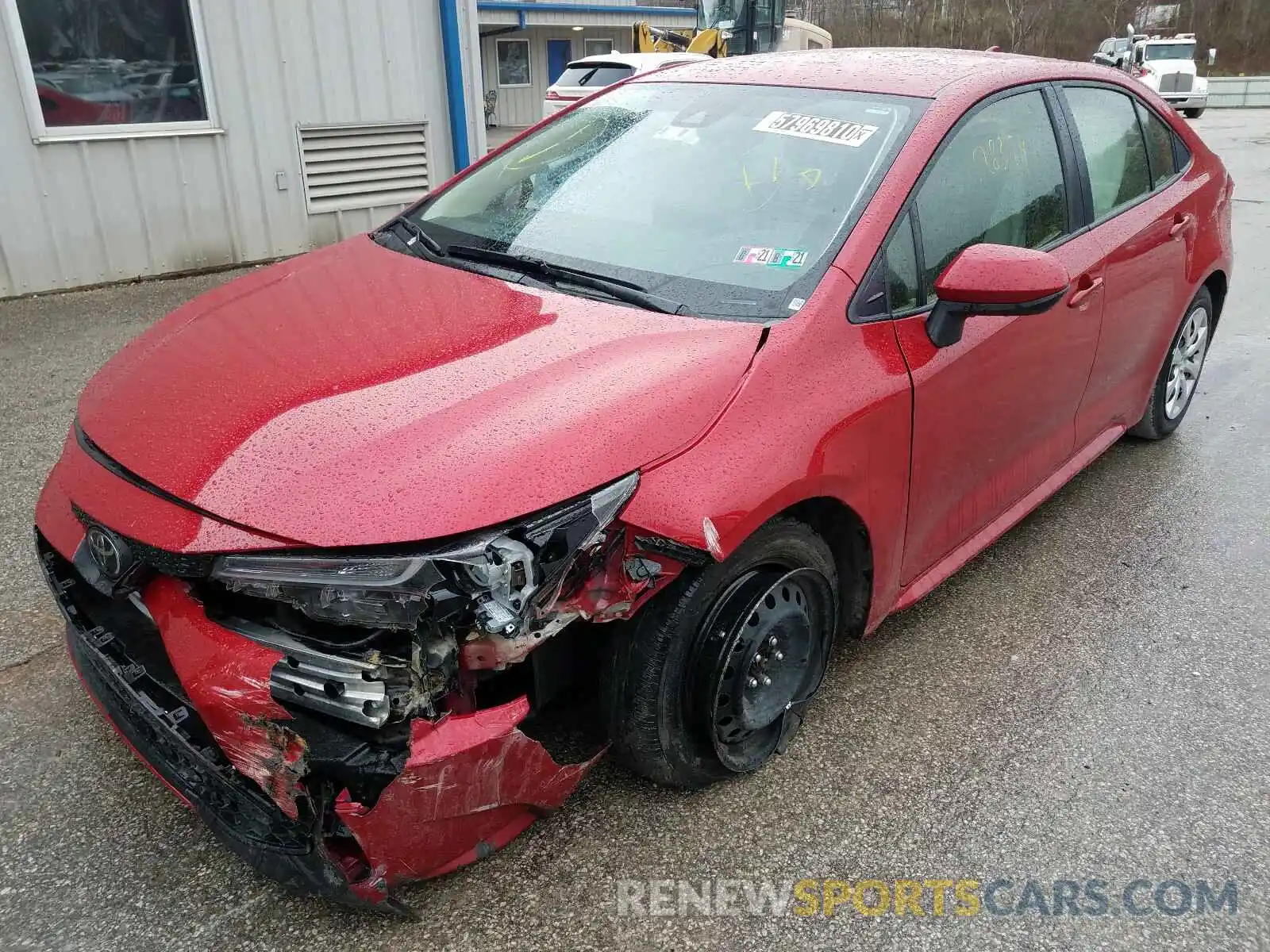 2 Photograph of a damaged car JTDEPRAE9LJ017474 TOYOTA COROLLA 2020