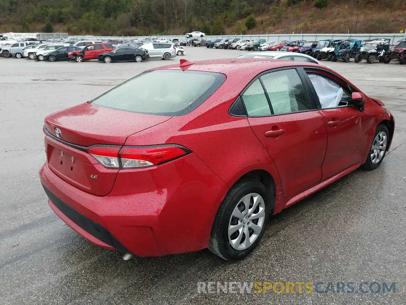 4 Photograph of a damaged car JTDEPRAE9LJ017474 TOYOTA COROLLA 2020