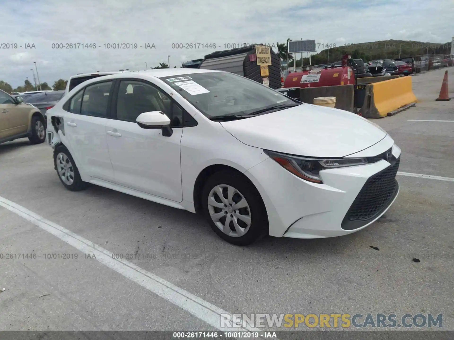 1 Photograph of a damaged car JTDEPRAE9LJ017507 TOYOTA COROLLA 2020