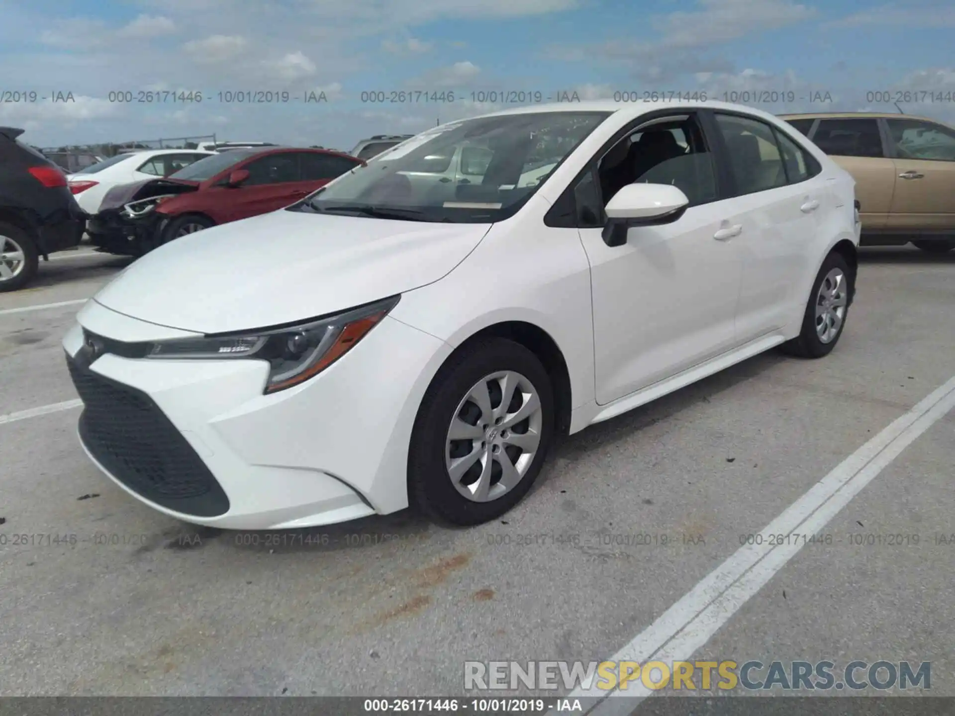 2 Photograph of a damaged car JTDEPRAE9LJ017507 TOYOTA COROLLA 2020