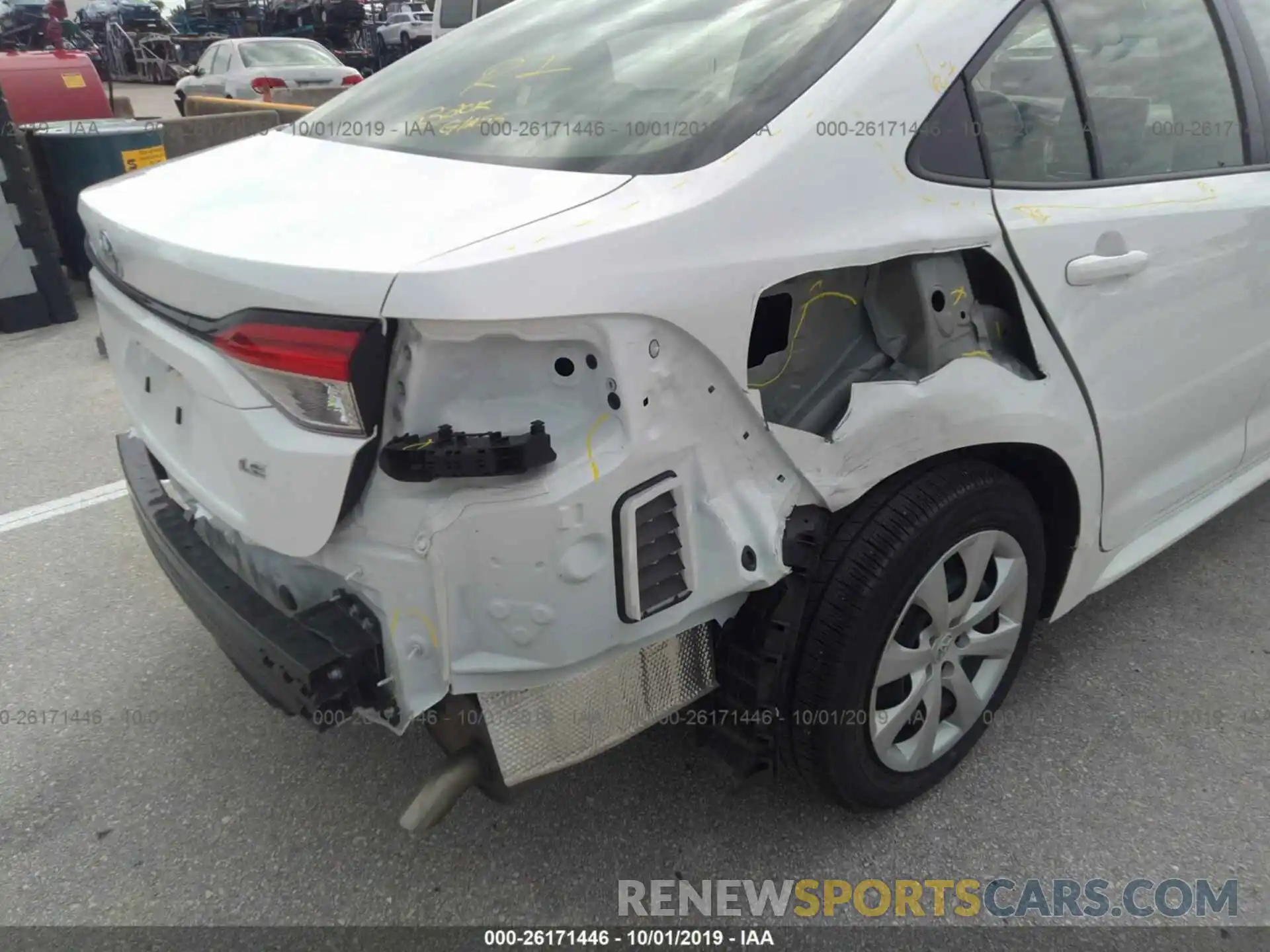 6 Photograph of a damaged car JTDEPRAE9LJ017507 TOYOTA COROLLA 2020