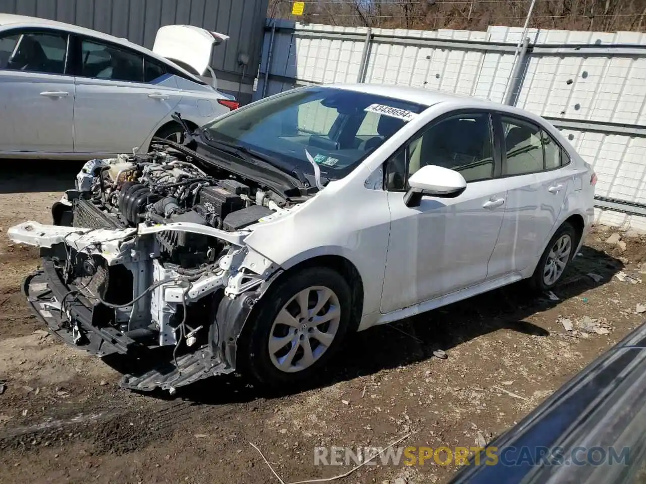 1 Photograph of a damaged car JTDEPRAE9LJ017717 TOYOTA COROLLA 2020