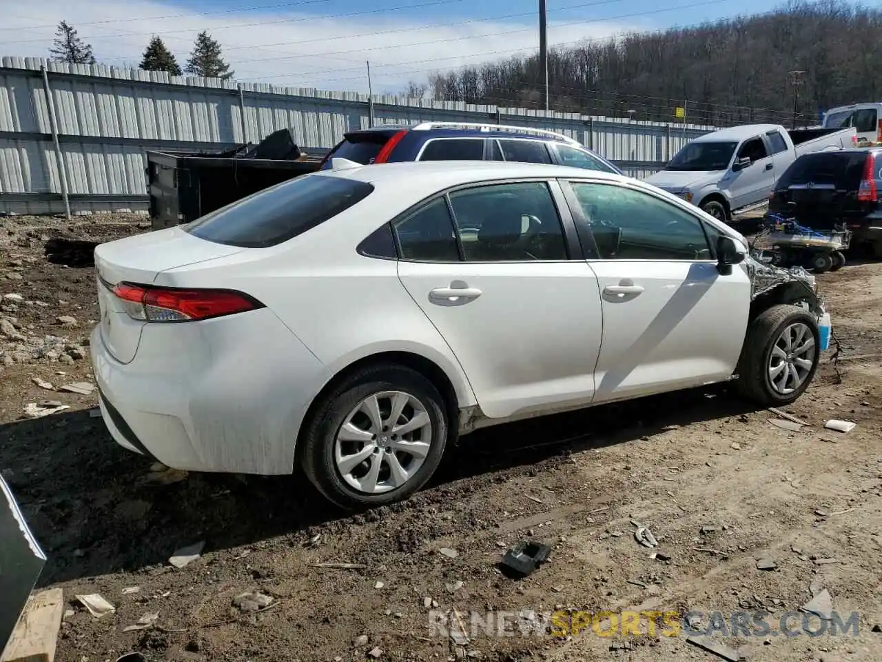 3 Photograph of a damaged car JTDEPRAE9LJ017717 TOYOTA COROLLA 2020