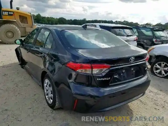 3 Photograph of a damaged car JTDEPRAE9LJ018494 TOYOTA COROLLA 2020