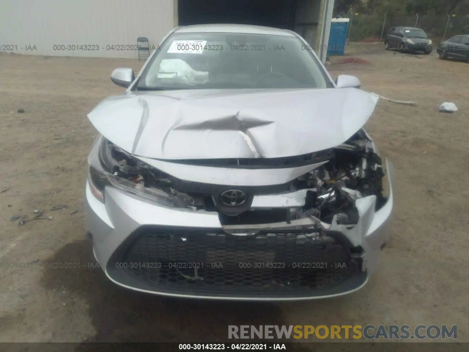 6 Photograph of a damaged car JTDEPRAE9LJ018799 TOYOTA COROLLA 2020