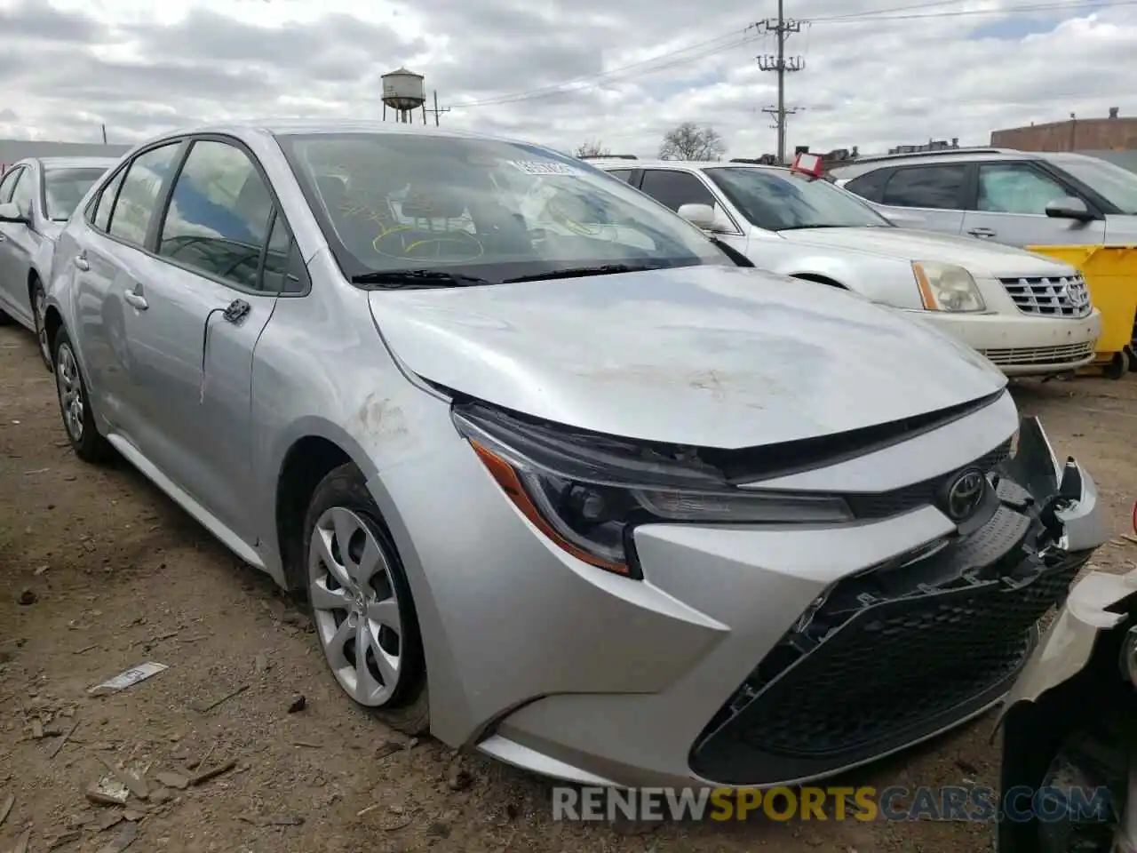 1 Photograph of a damaged car JTDEPRAE9LJ018804 TOYOTA COROLLA 2020