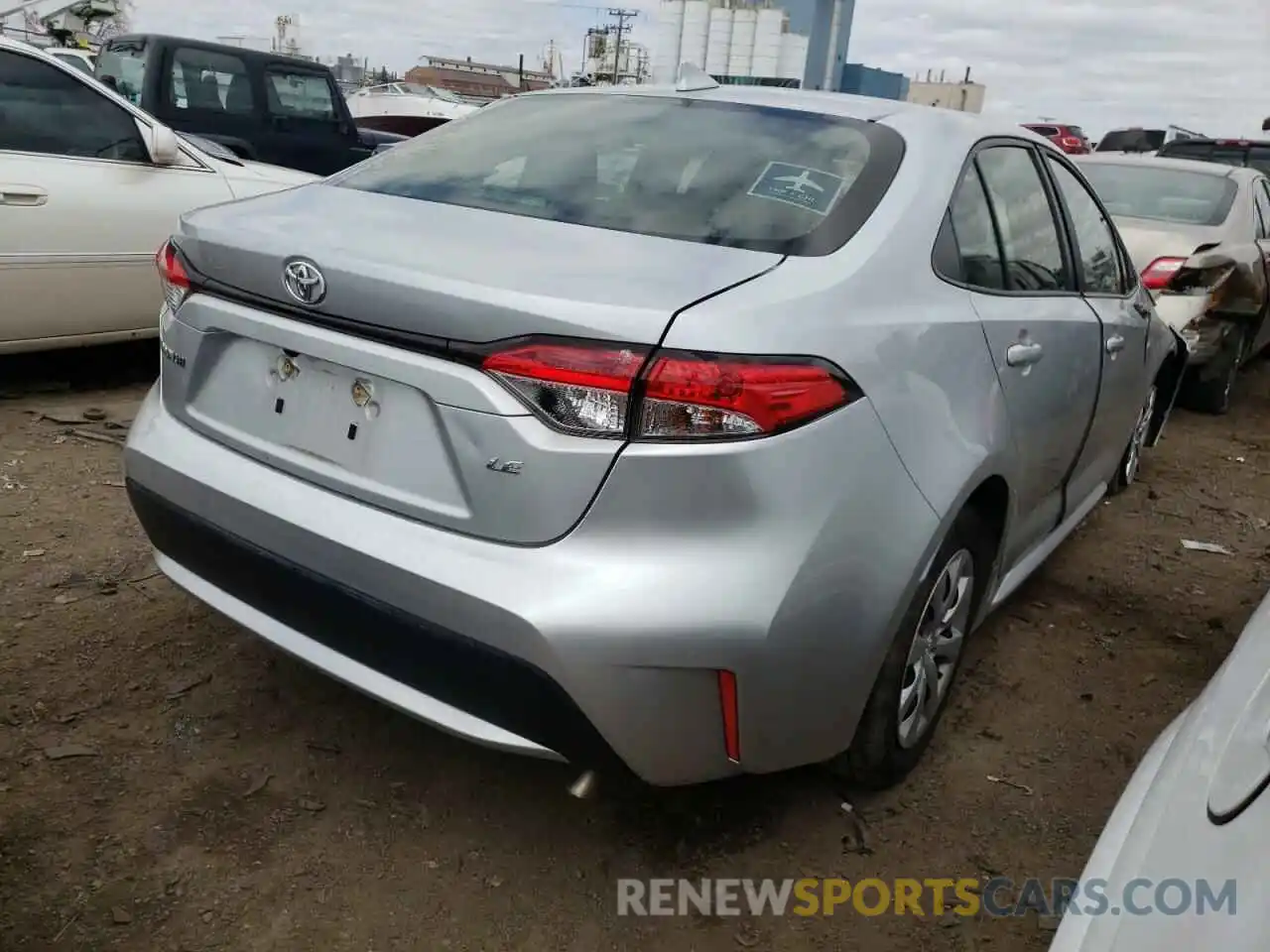 4 Photograph of a damaged car JTDEPRAE9LJ018804 TOYOTA COROLLA 2020