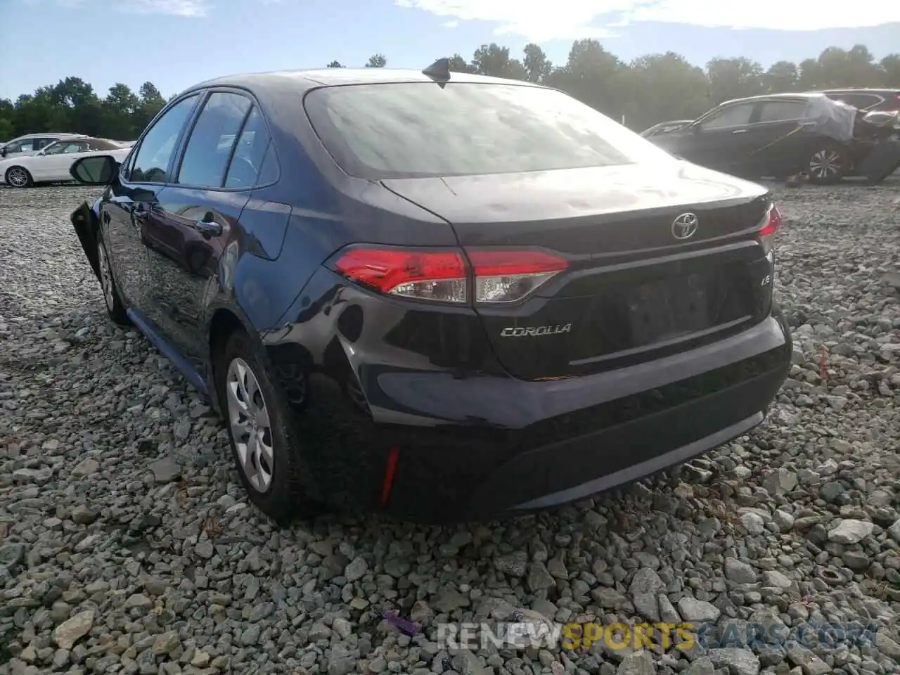 3 Photograph of a damaged car JTDEPRAE9LJ018916 TOYOTA COROLLA 2020