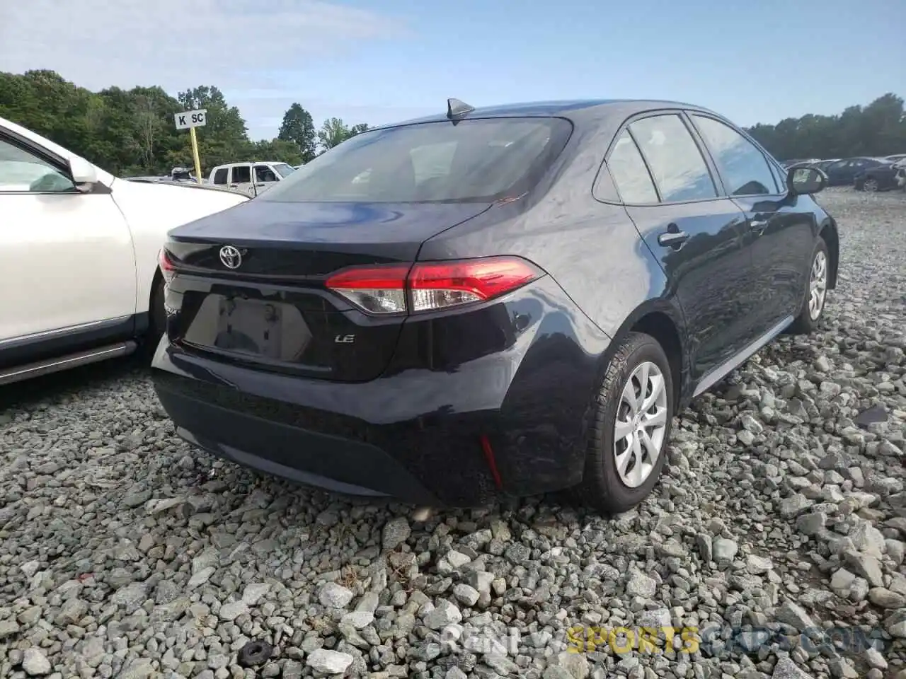 4 Photograph of a damaged car JTDEPRAE9LJ018916 TOYOTA COROLLA 2020