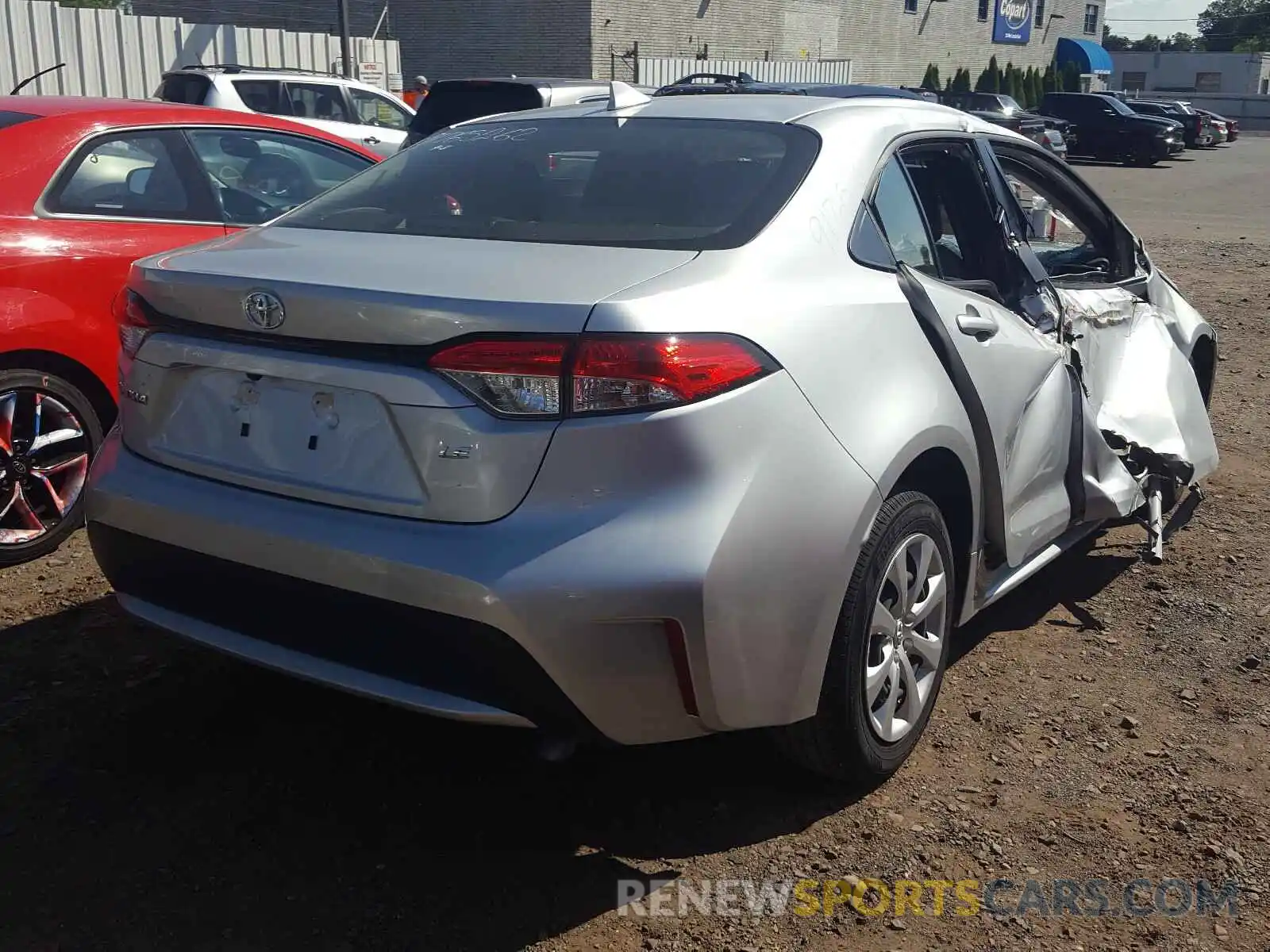 4 Photograph of a damaged car JTDEPRAE9LJ018995 TOYOTA COROLLA 2020