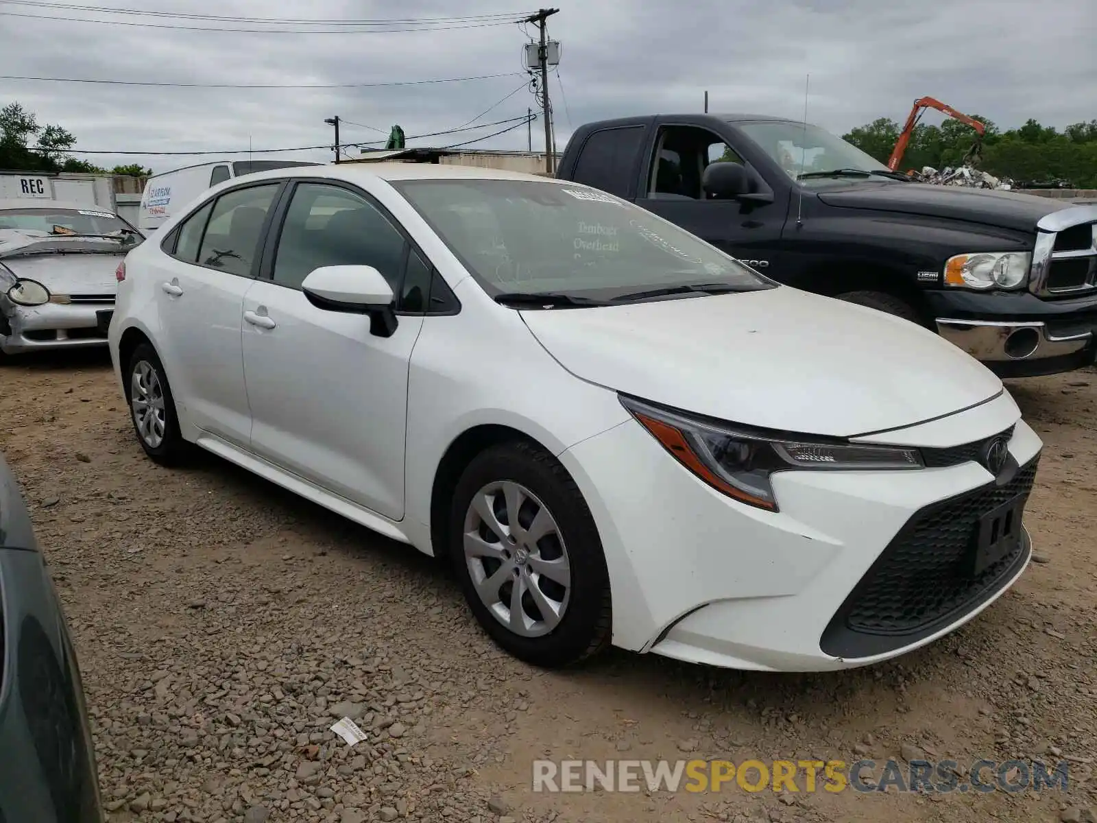 1 Photograph of a damaged car JTDEPRAE9LJ019337 TOYOTA COROLLA 2020