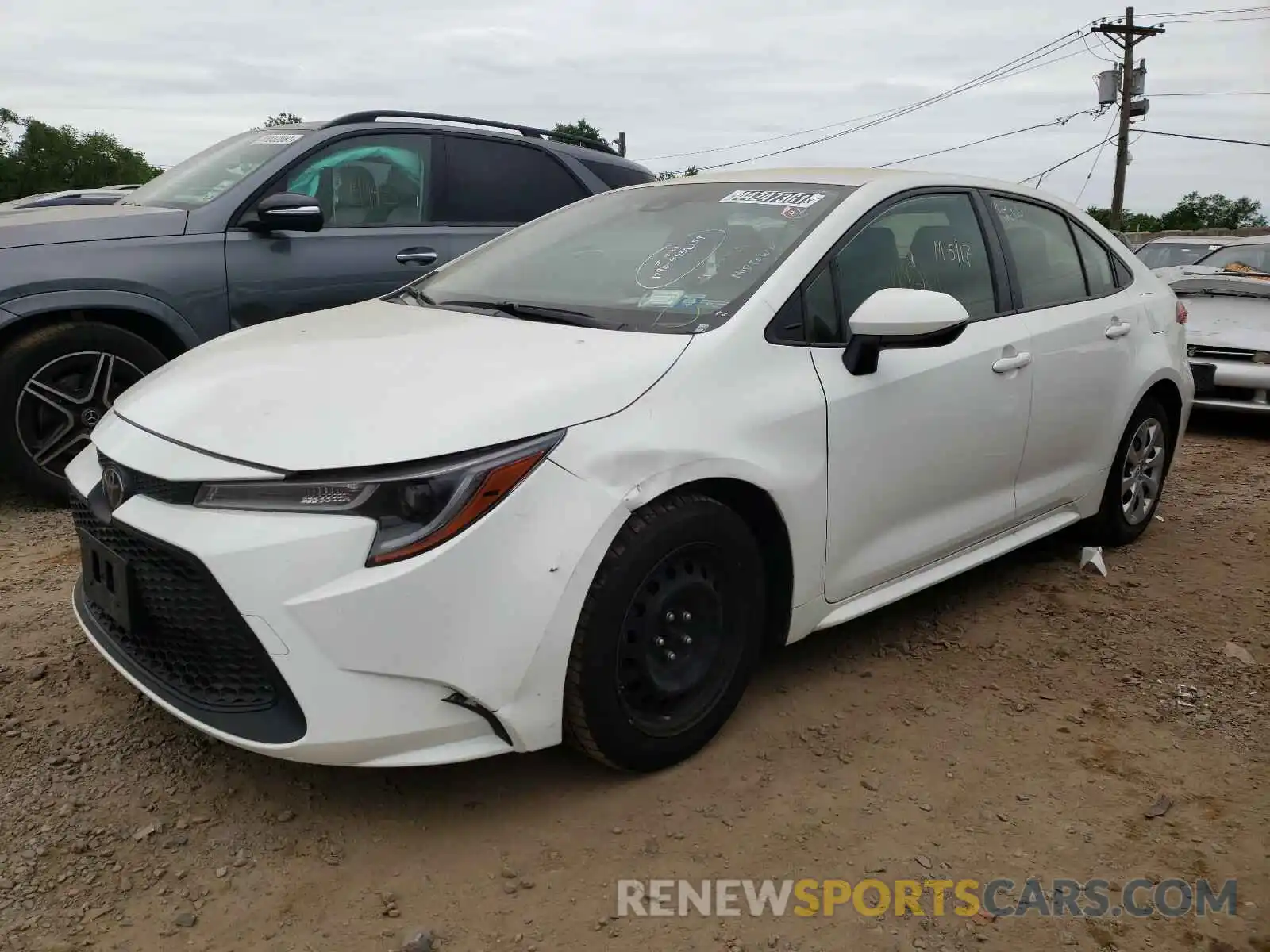 2 Photograph of a damaged car JTDEPRAE9LJ019337 TOYOTA COROLLA 2020