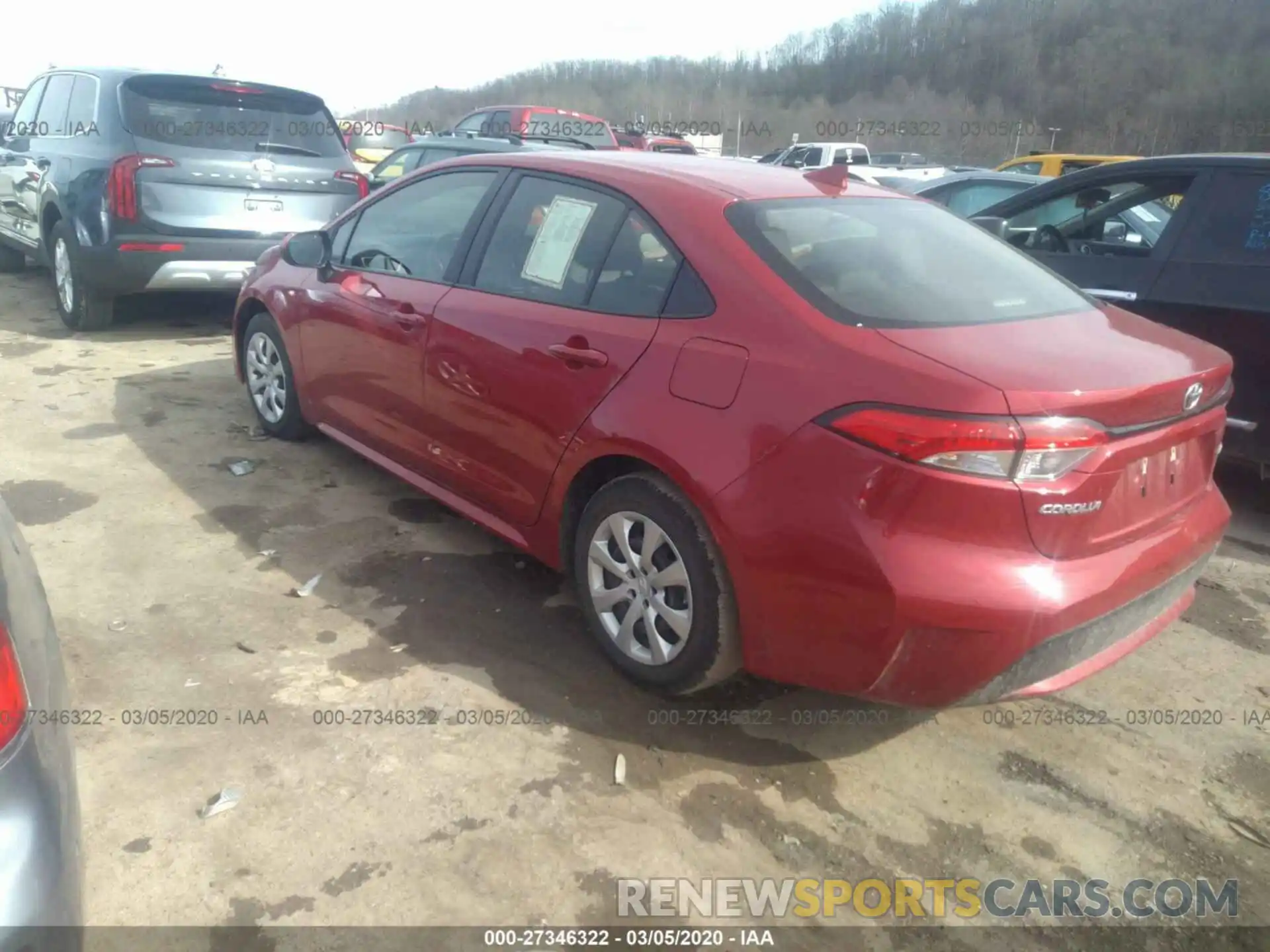 3 Photograph of a damaged car JTDEPRAE9LJ019502 TOYOTA COROLLA 2020