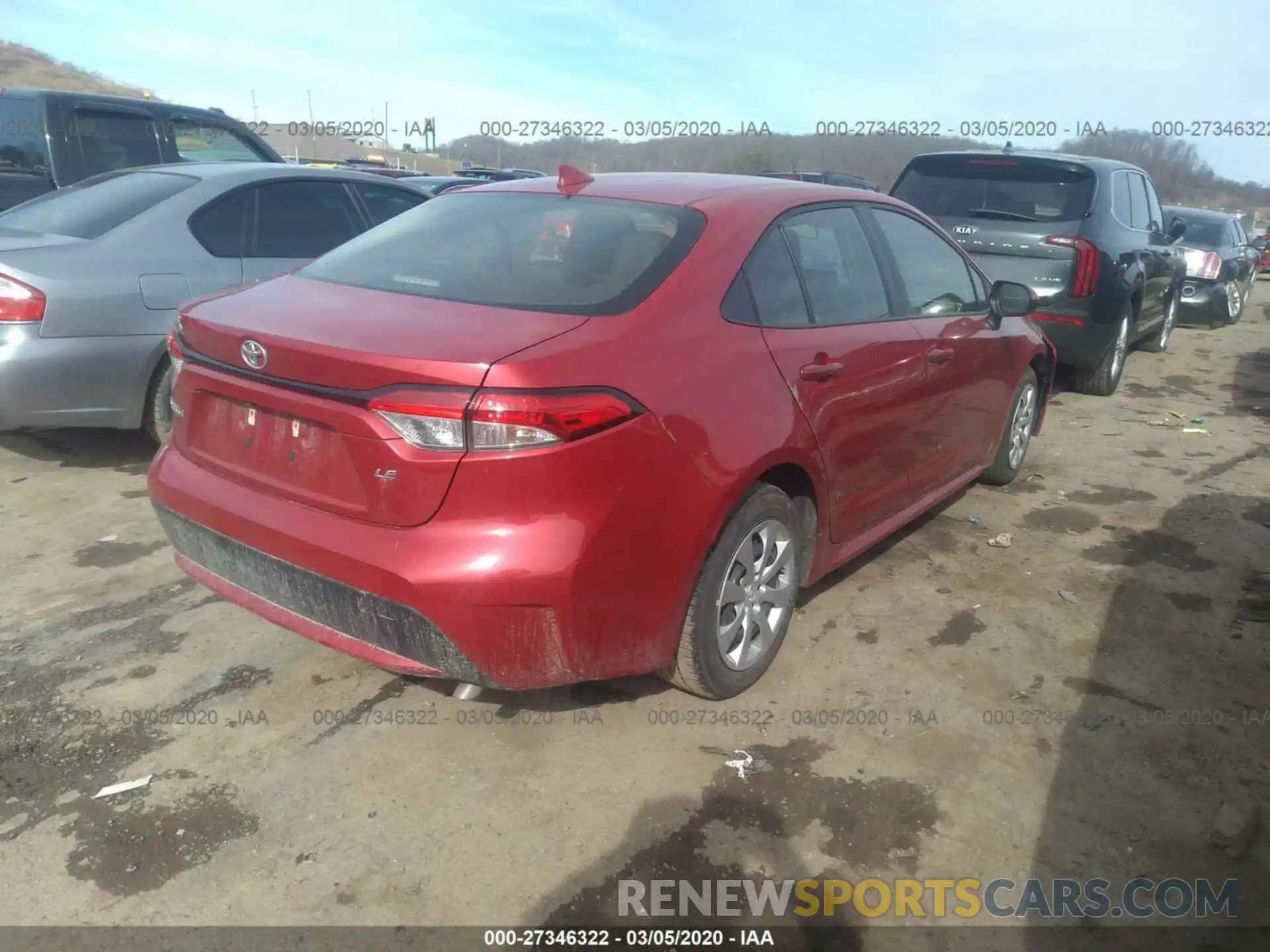 4 Photograph of a damaged car JTDEPRAE9LJ019502 TOYOTA COROLLA 2020