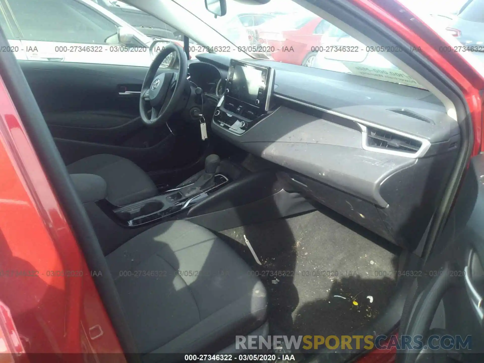 5 Photograph of a damaged car JTDEPRAE9LJ019502 TOYOTA COROLLA 2020