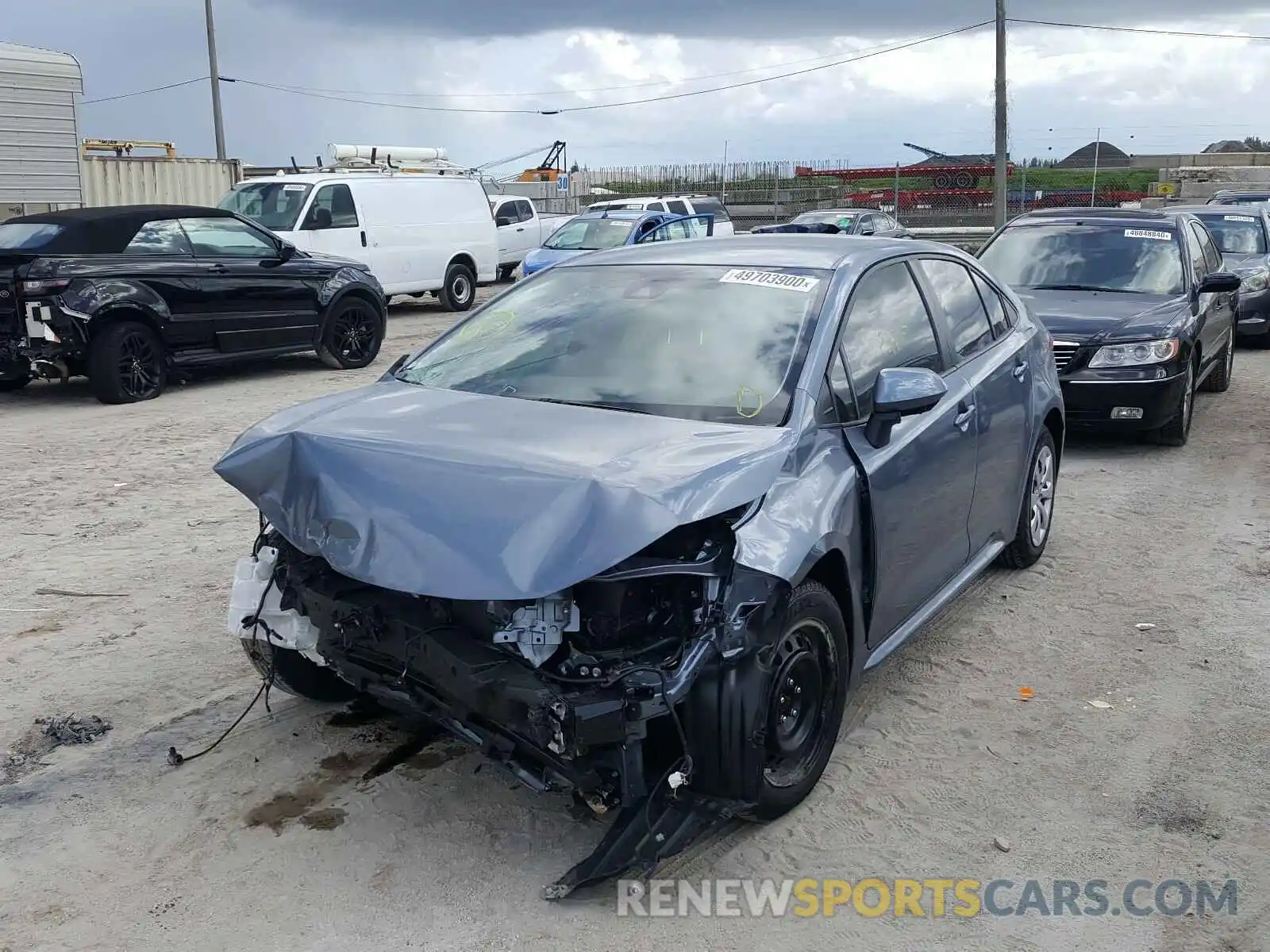 2 Photograph of a damaged car JTDEPRAE9LJ019712 TOYOTA COROLLA 2020