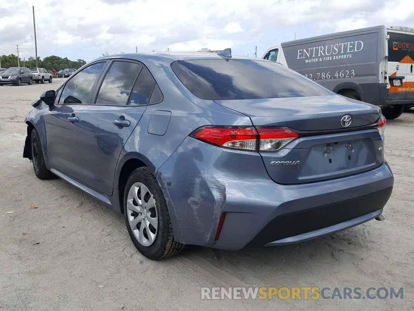 3 Photograph of a damaged car JTDEPRAE9LJ019712 TOYOTA COROLLA 2020