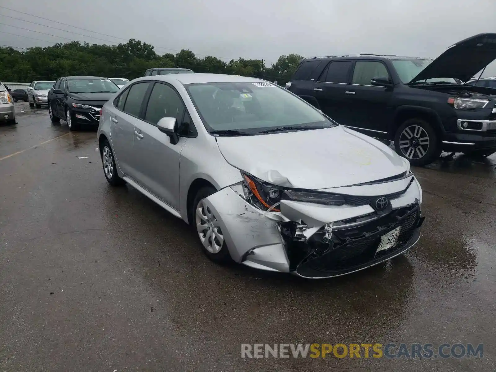 1 Photograph of a damaged car JTDEPRAE9LJ019757 TOYOTA COROLLA 2020