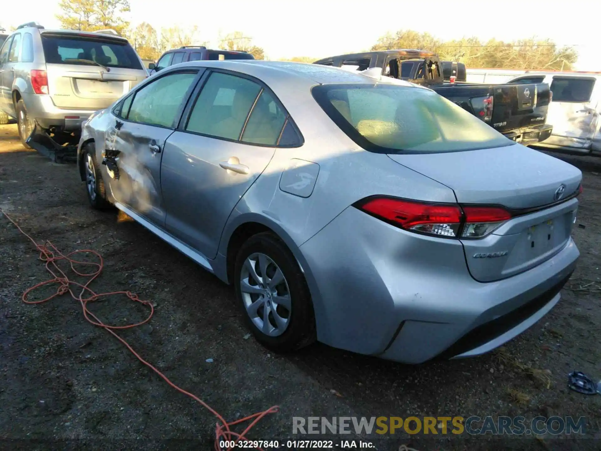 3 Photograph of a damaged car JTDEPRAE9LJ019810 TOYOTA COROLLA 2020