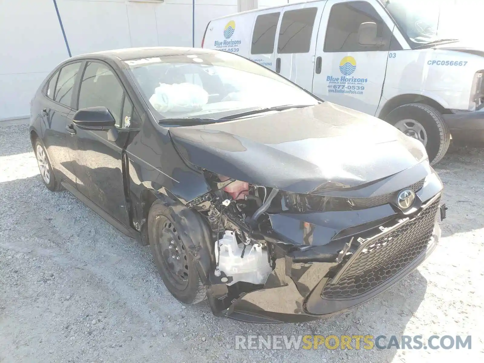 1 Photograph of a damaged car JTDEPRAE9LJ019872 TOYOTA COROLLA 2020